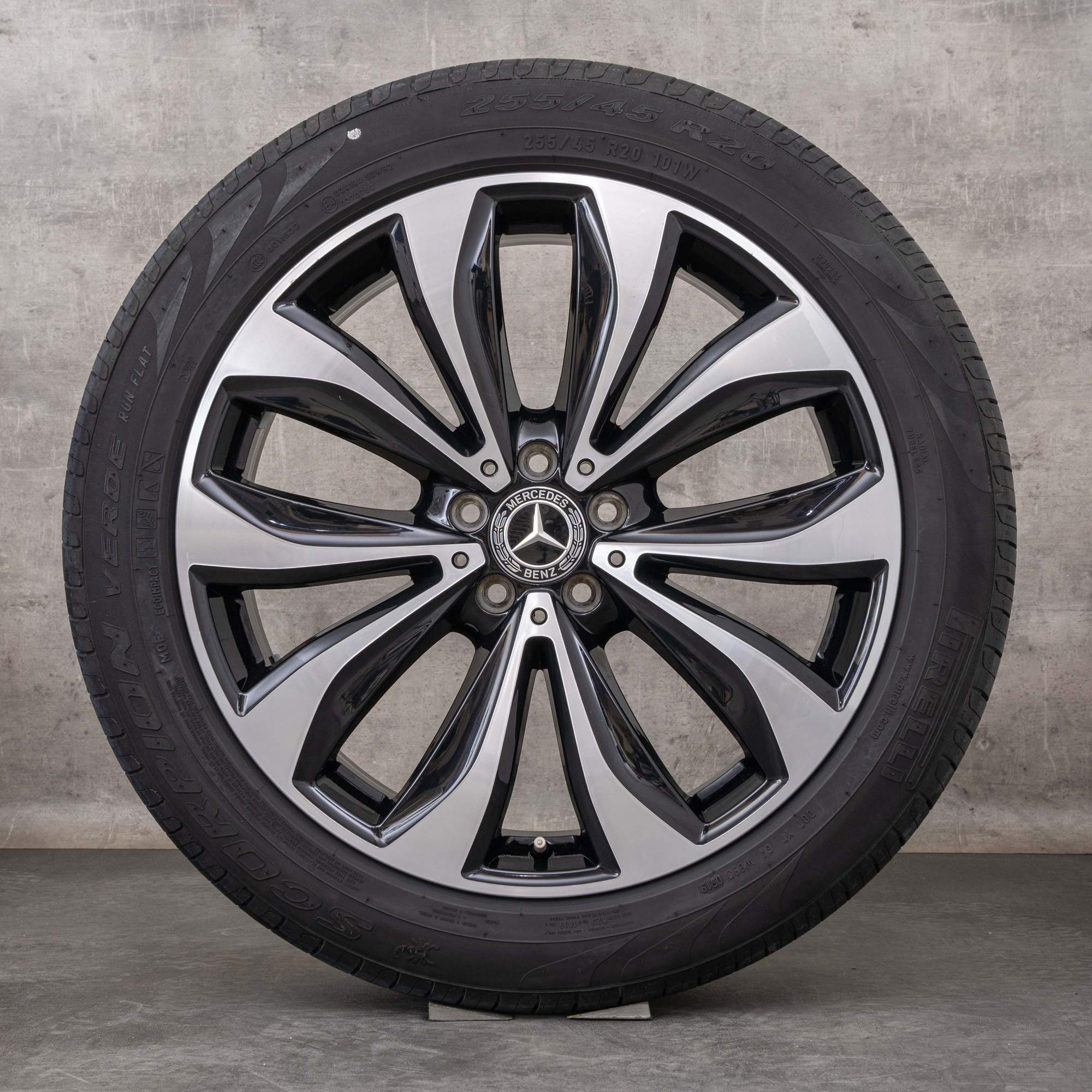 Oryginał Mercedes Benz GLC & 43 Felgi 20 cali X253 C253 koła letnie A2534012300 czarne Polerowane