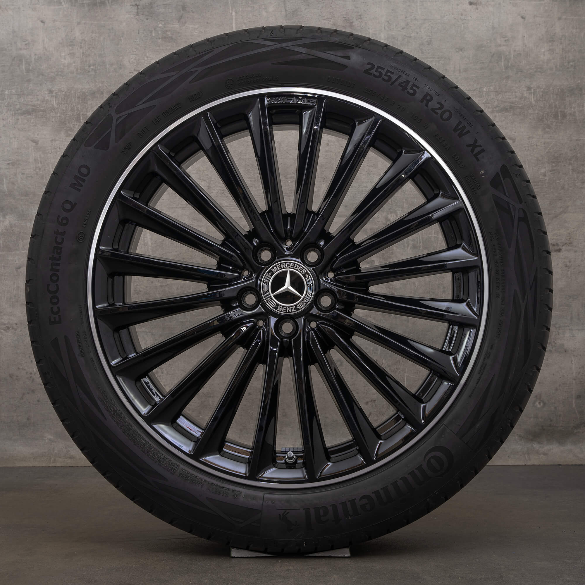 Original Mercedes Benz GLC AMG Felgen 20 Zoll X254 C254 Sommerräder A2544010800 A2544010900 schwarz glanzgedreht NEU
