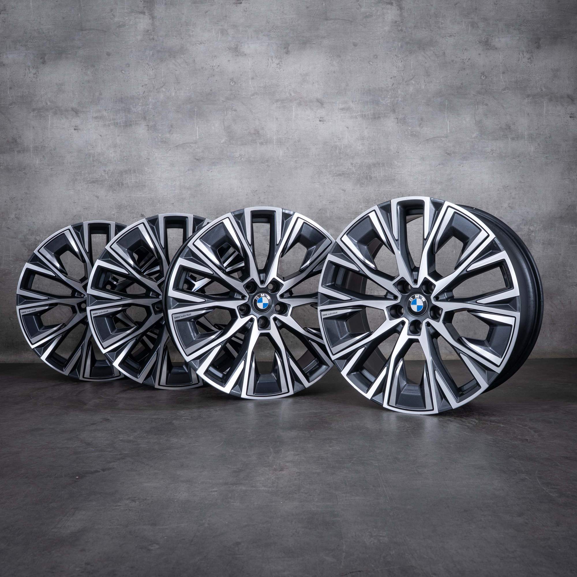 Oryginalne felgi BMW 20 cali seria 4 i4 G26 Gran Coupe Styling 862i 8747310 8747311 orbit grey glossy turned