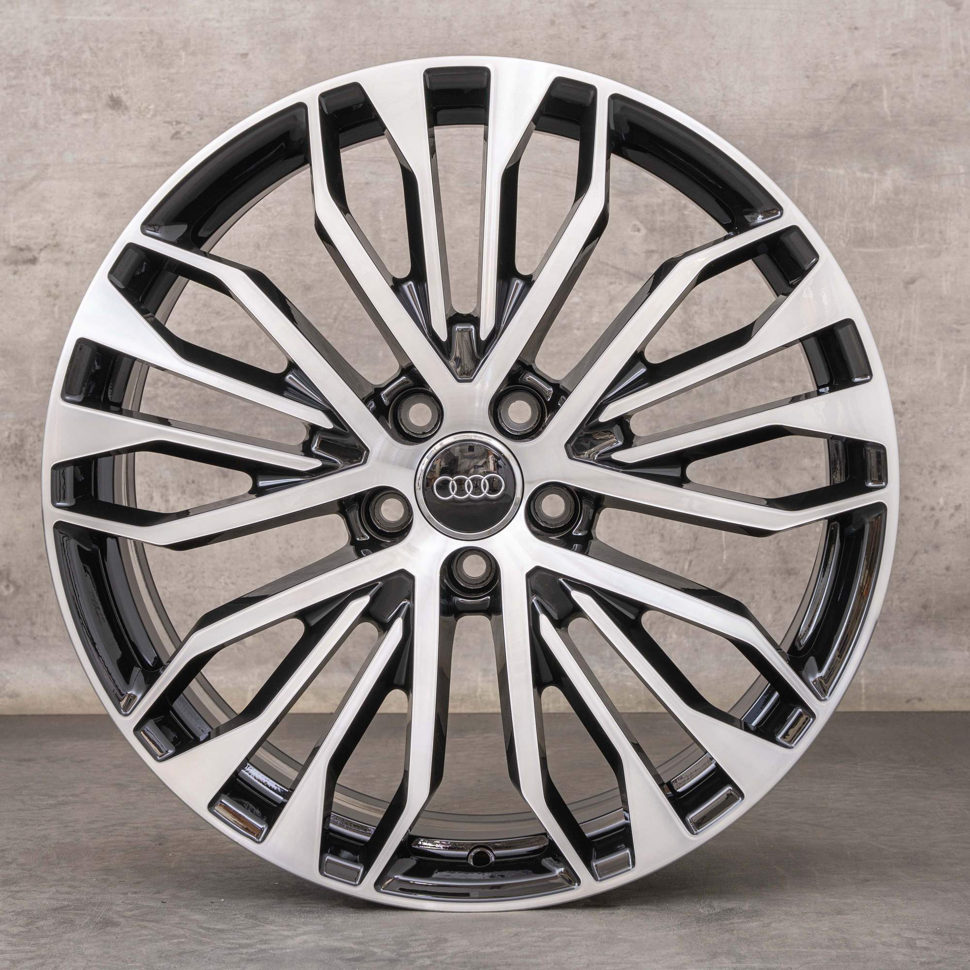 Original Audi A6 S6 Felgen 20 Zoll 4G C7 4G0601025BE Schwarz Glanzgedreht original-audi-a6-s6-felgen-20-zoll-4g-c7-4g0601025be-schwarz-glanzgedreht