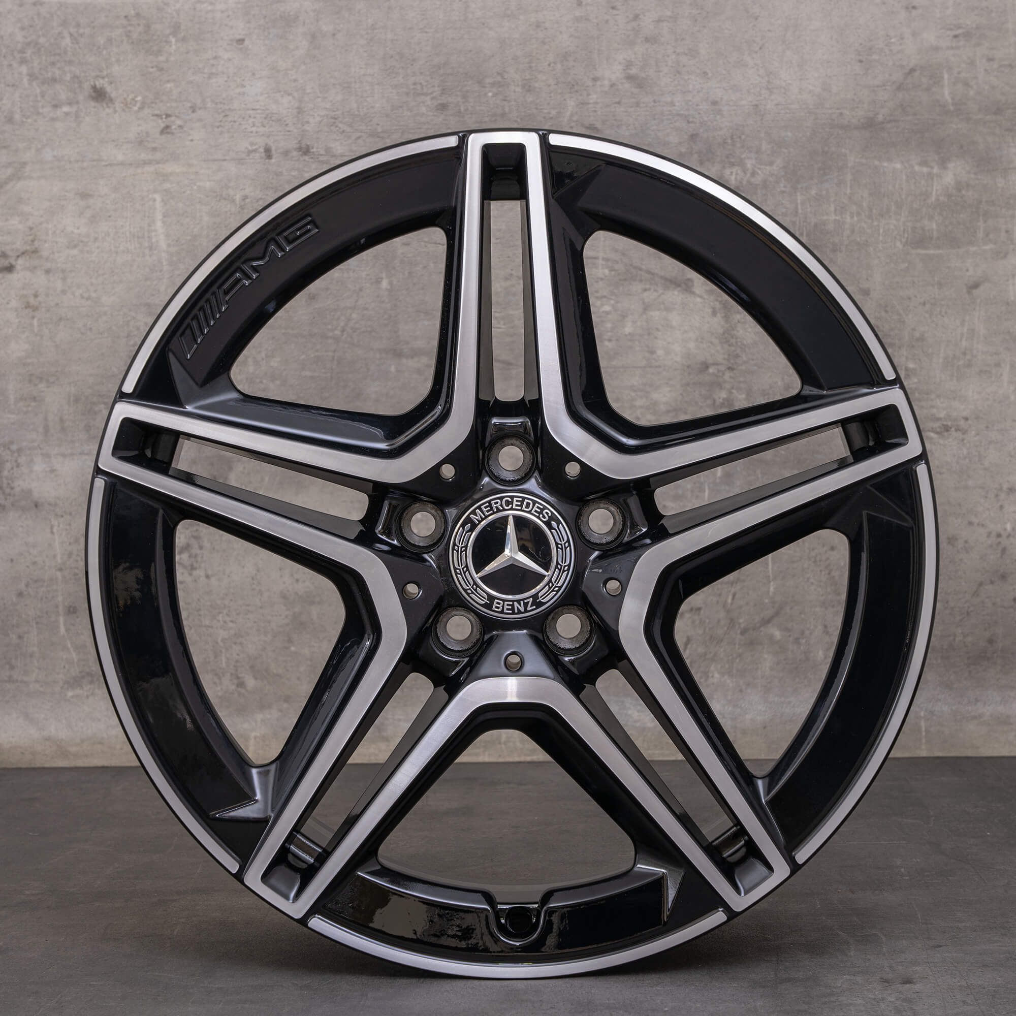 Mercedes-Benz A B-klasse CLA AMG velgen 18 inch W177 V177 W247 X118 C118 A1774011500 zwart hoogglans gedraaid
