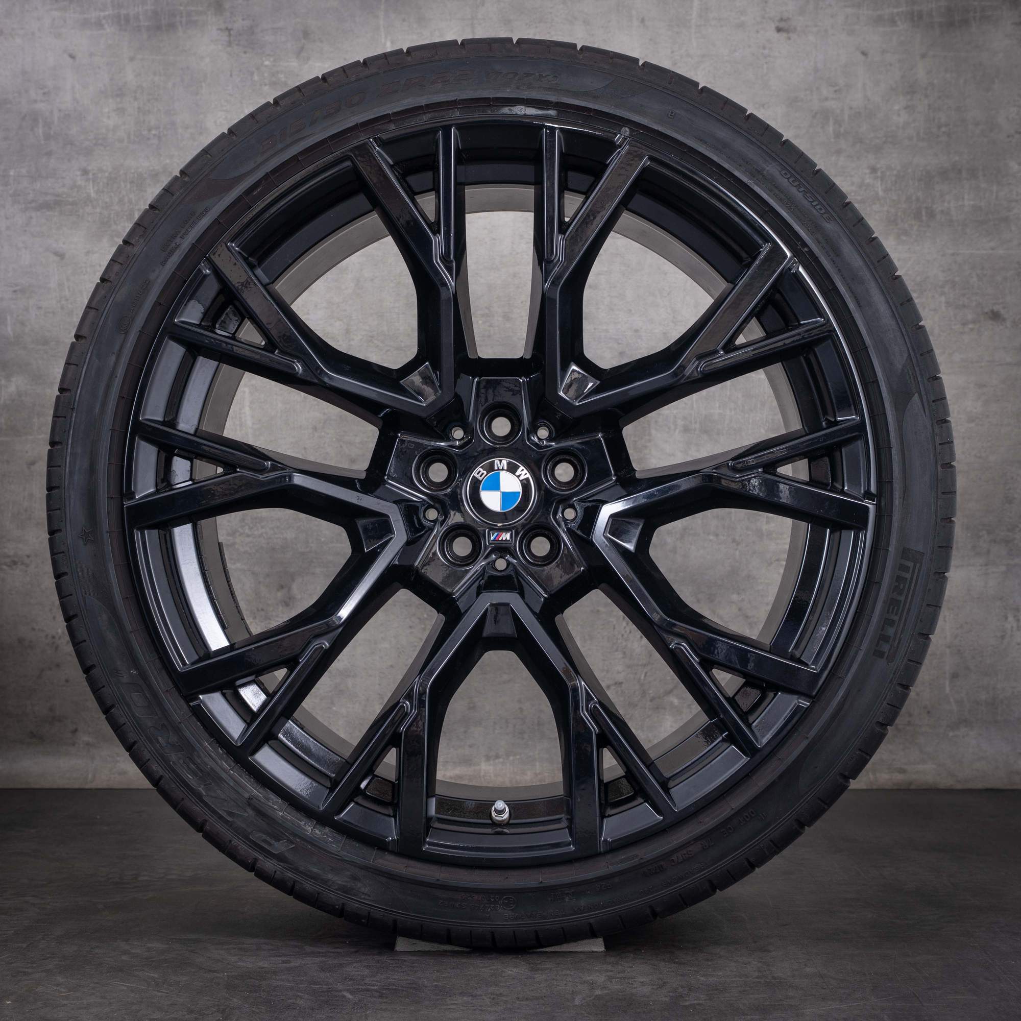 Cerchi originali BMW X5M X6M da 21 e 22 pollici F95 F96, ruote estive, styling 809 M 8090796 8090717, nero lucido