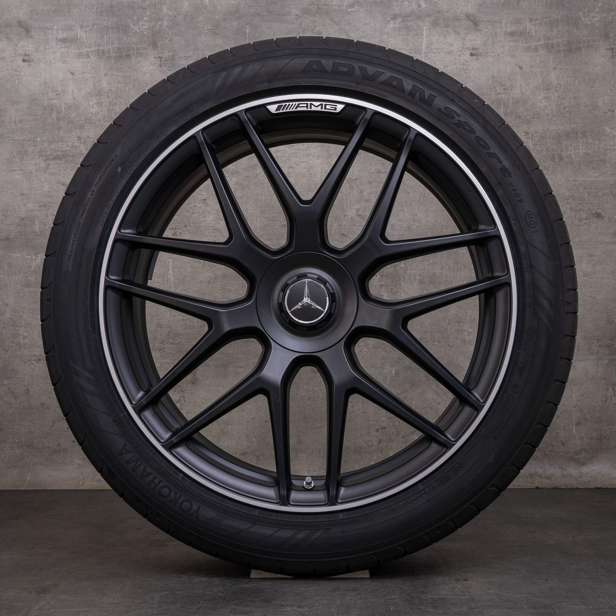 Orijinal Mercedes Benz GLE 53 63 AMG 4Matic+ jantlar 22 inç X167 C167 Hibrit yaz jant lastik A1674014400 A1674014500 siyah mat parlak tornalanmış