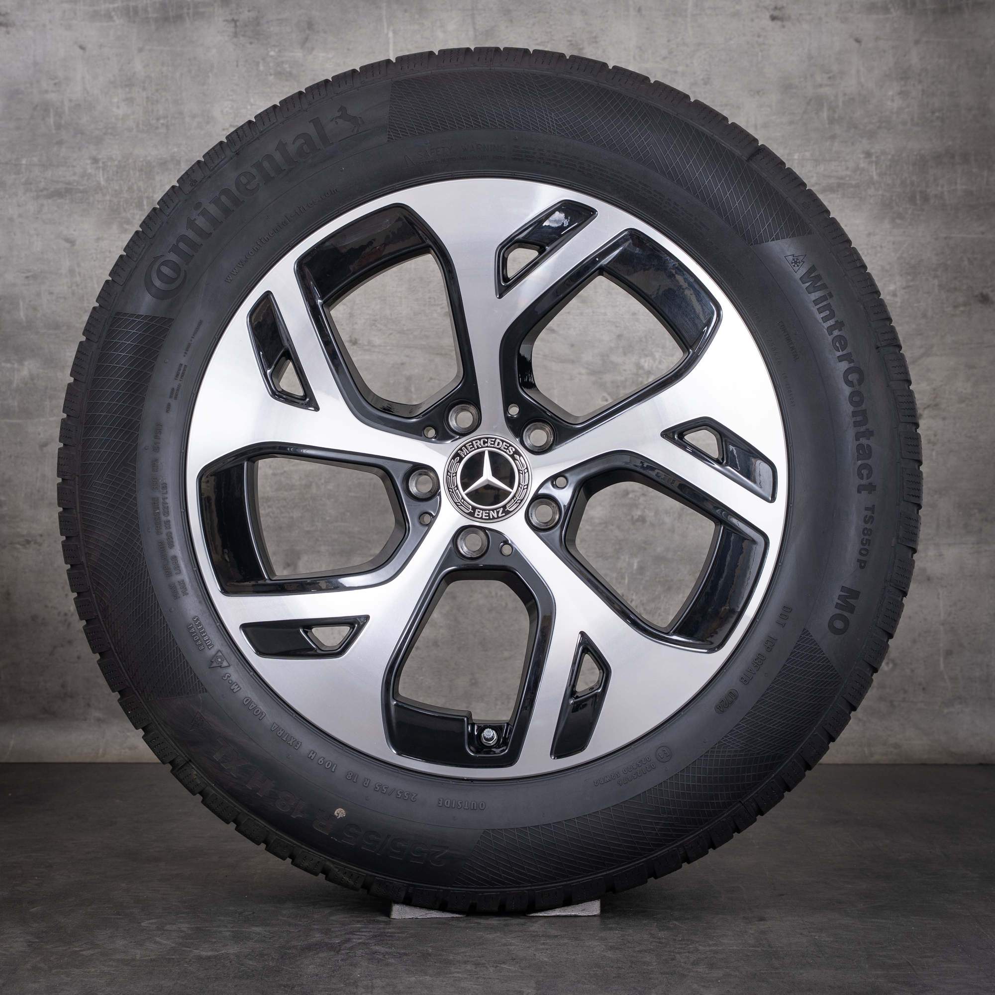 Alkuperäiset Mercedes-Benz GLC -talvirenkaat 18 tuumaa C254 X254 & Hybridit-vanteet A2544010100 A2544014700, kiillotettu musta