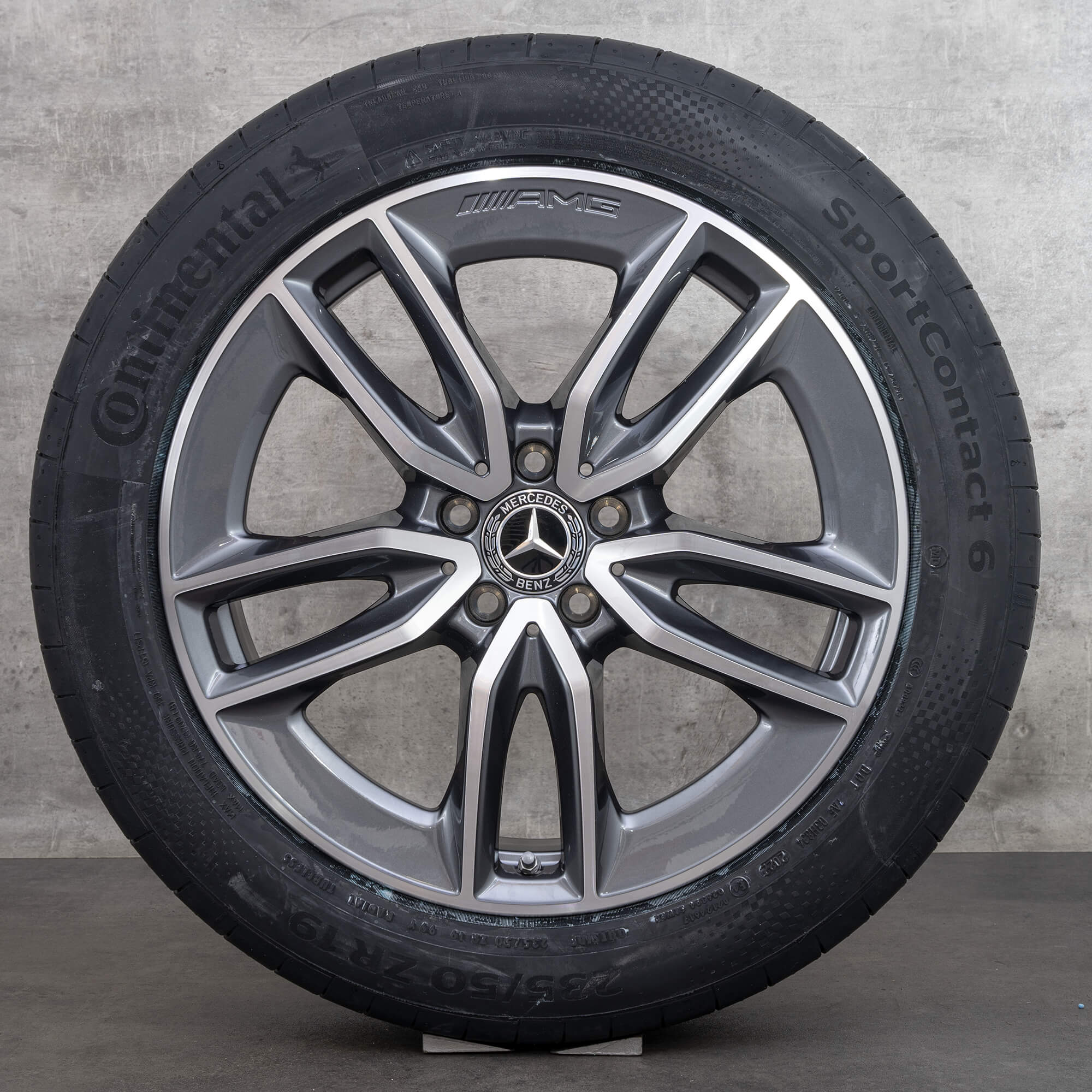 Original Mercedes Benz GLA GLB 35 45 & S AMG Jantes 19 pouces H247 X247 Sommerrder A2474011800 himalaya grey brillant NEUF