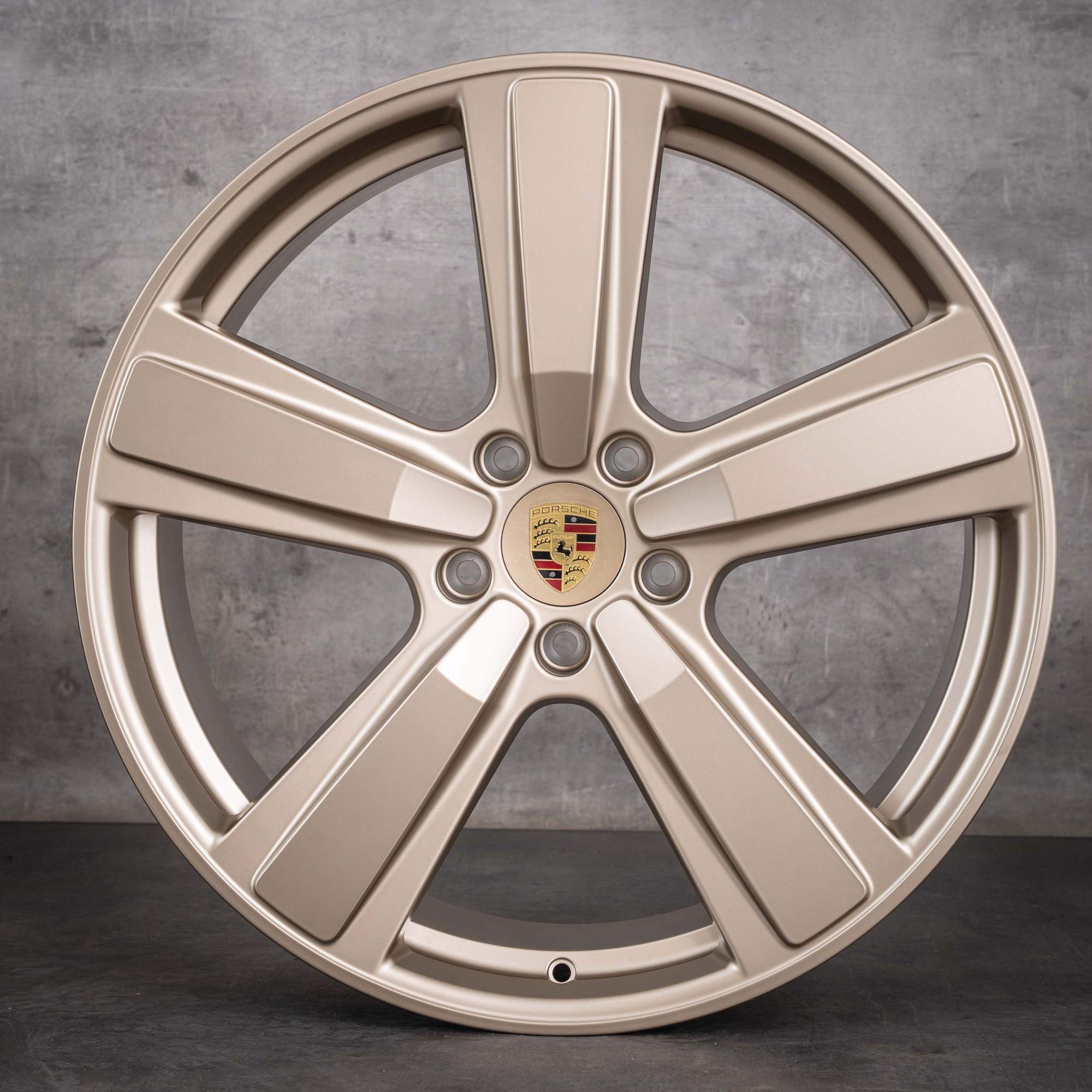 Original Porsche Cayenne Felgen 22 Zoll 9YA E3 II S GTS E 9Y0601025EA 9Y0601025EB CQ Exclusive Design Sport neodyme matt NEU
