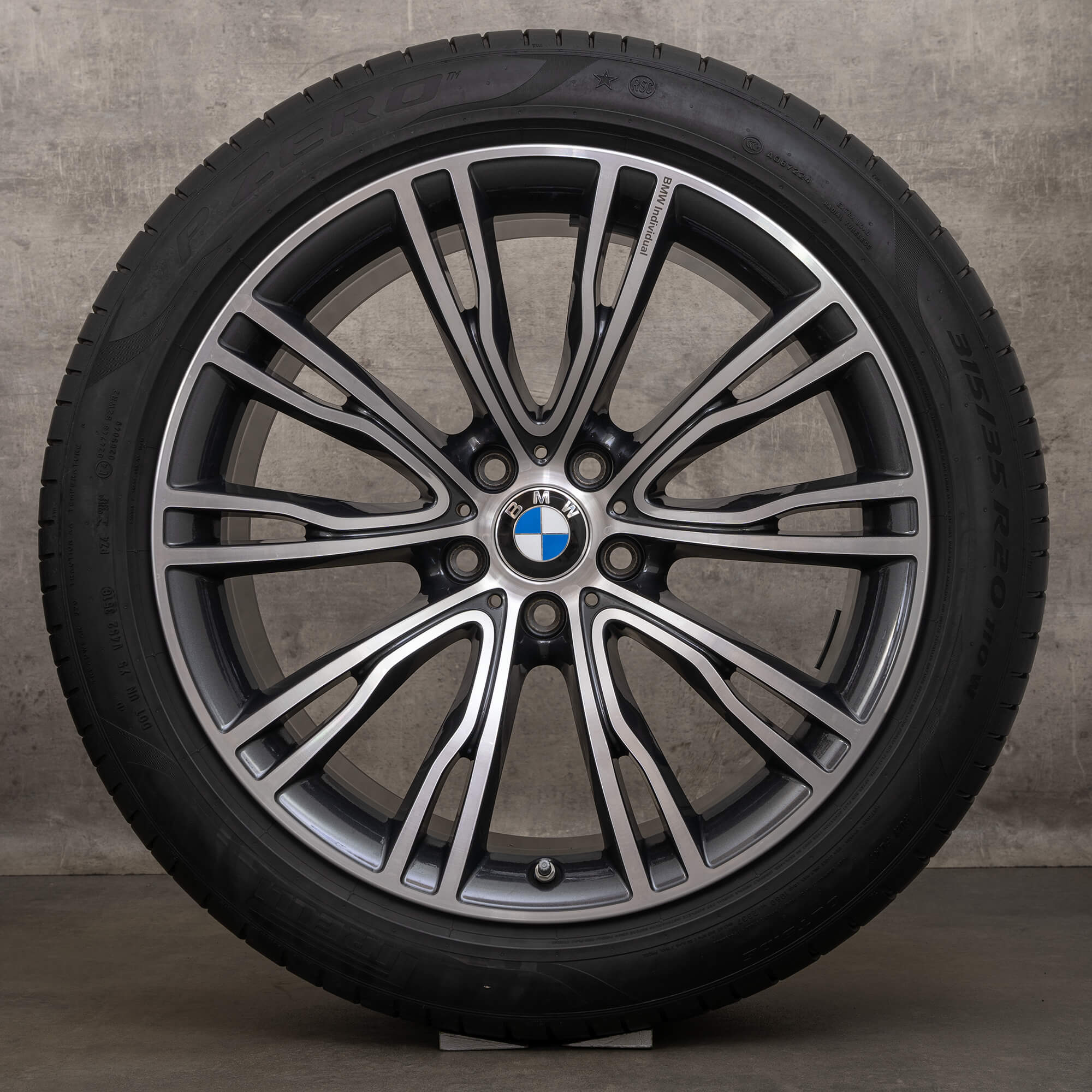 Orijinal BMW X5 E70 F15 X6 F16 20 inç yaz lastikleri jantlar 551