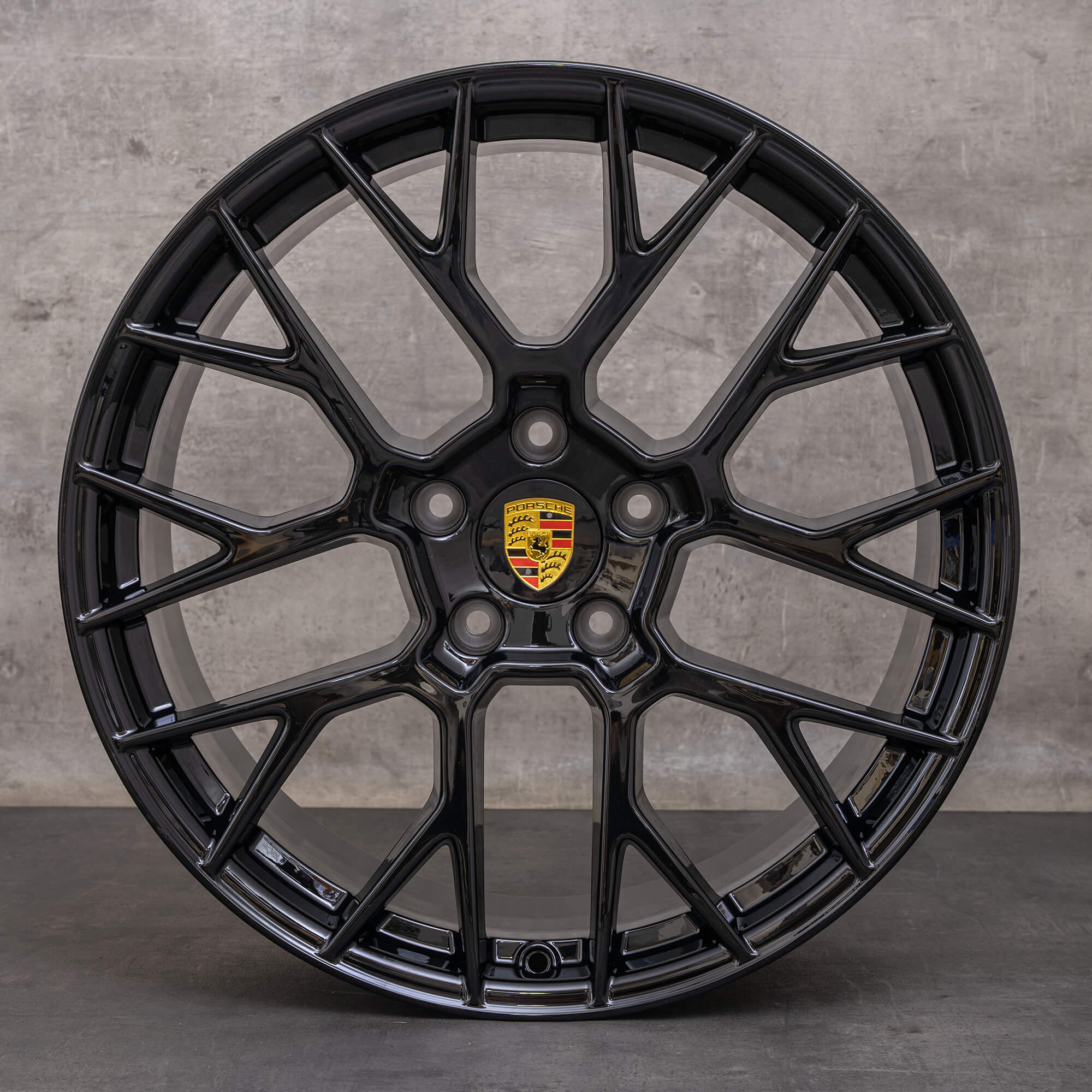 Original Porsche 911 Felgen 20 Zoll Felgen 992 I RS Spyder 992601025F 992601025G schwarz glanz NEU