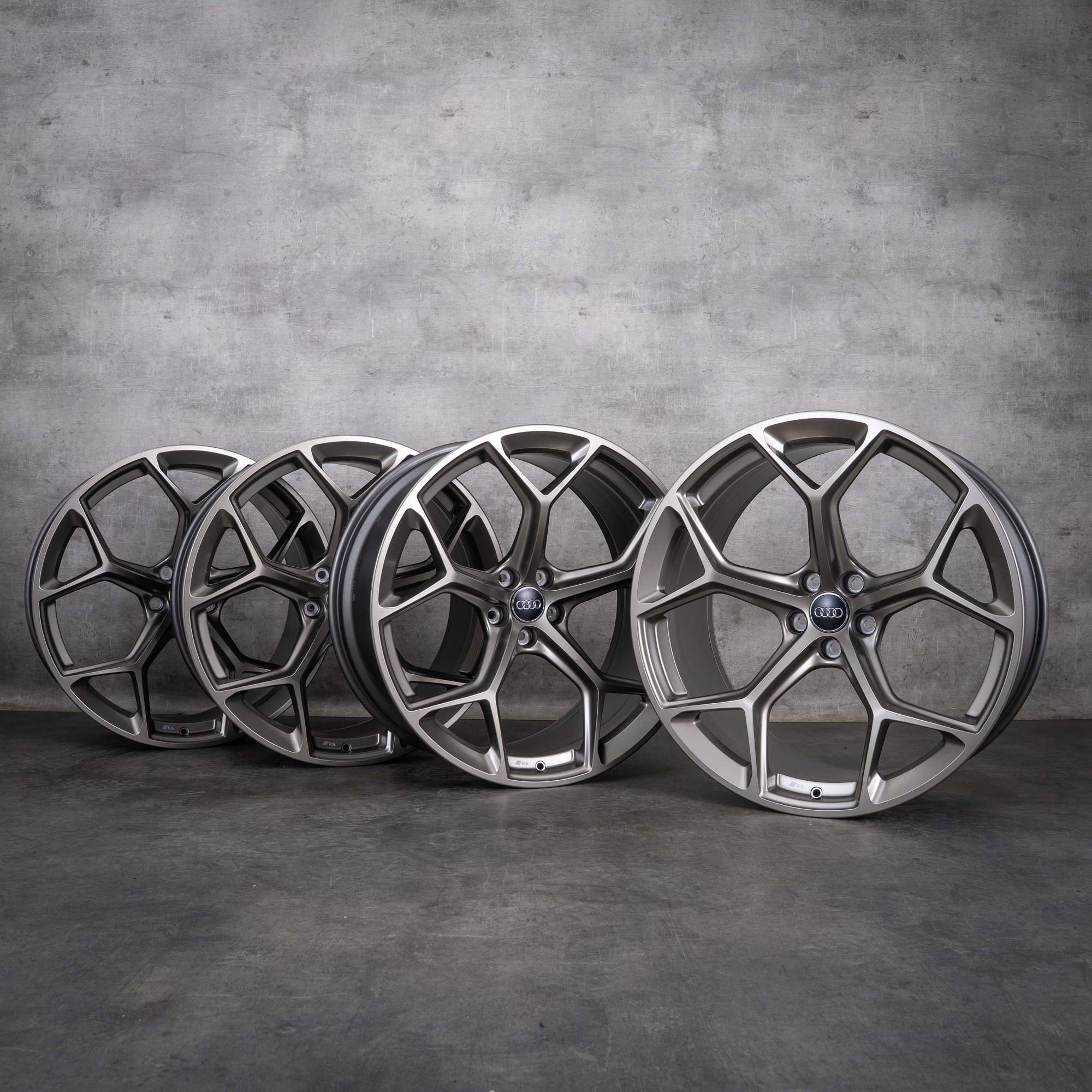 Jantes originais Audi RS6 RS7 de 22 polegadas 4K C8 4K0601025CQ Performance Galaxy acetinado mate NOVAS
