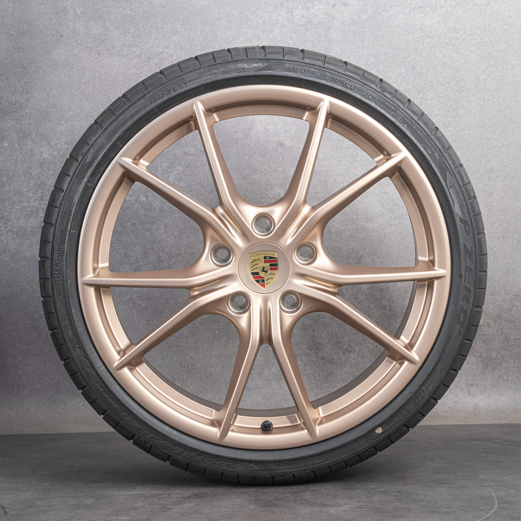 OEM Porsche Cayman 718 rims 20 inch summer wheels tires NEW Neodyme