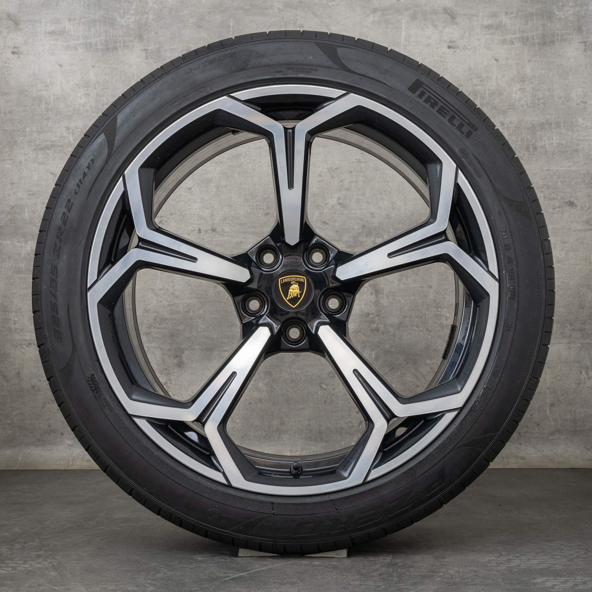 Oryginał Lamborghini Urus felgi 22 cale koła letnie 4ML601025P 4ML0601025Q czarne Polerowane