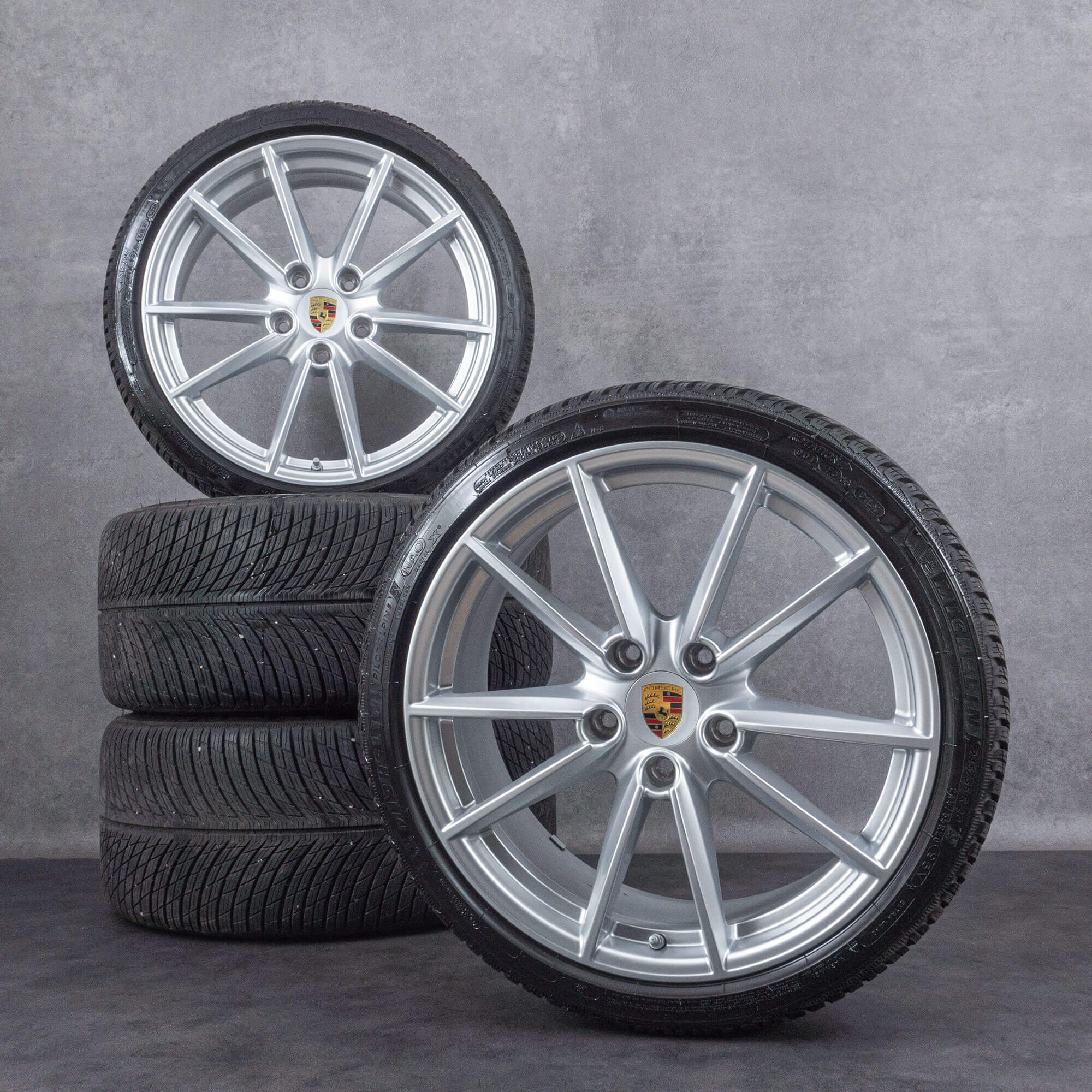 Original Porsche 20 21 tommer fælge 992 C2 C4 GTS vinterdæk vinterhjul