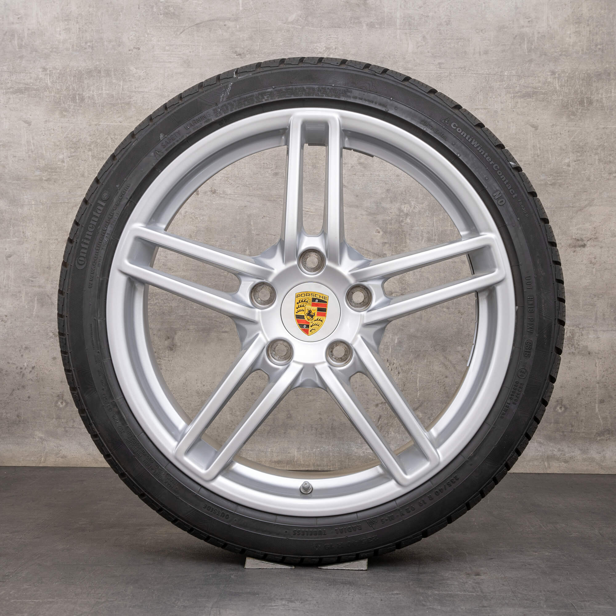 Originele Porsche 911 Winterrder 19 inch 991 Carrera 4 & 4S velgen 99136214102 99136214603 zilver