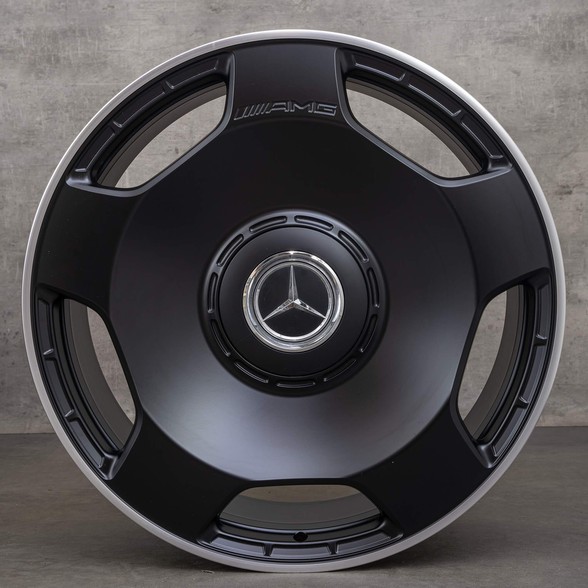 OEM Mercedes Benz G-Class G63 AMG Rims 22 inch W463 W465 Monoblock A4634014100 black matt glossy turned
