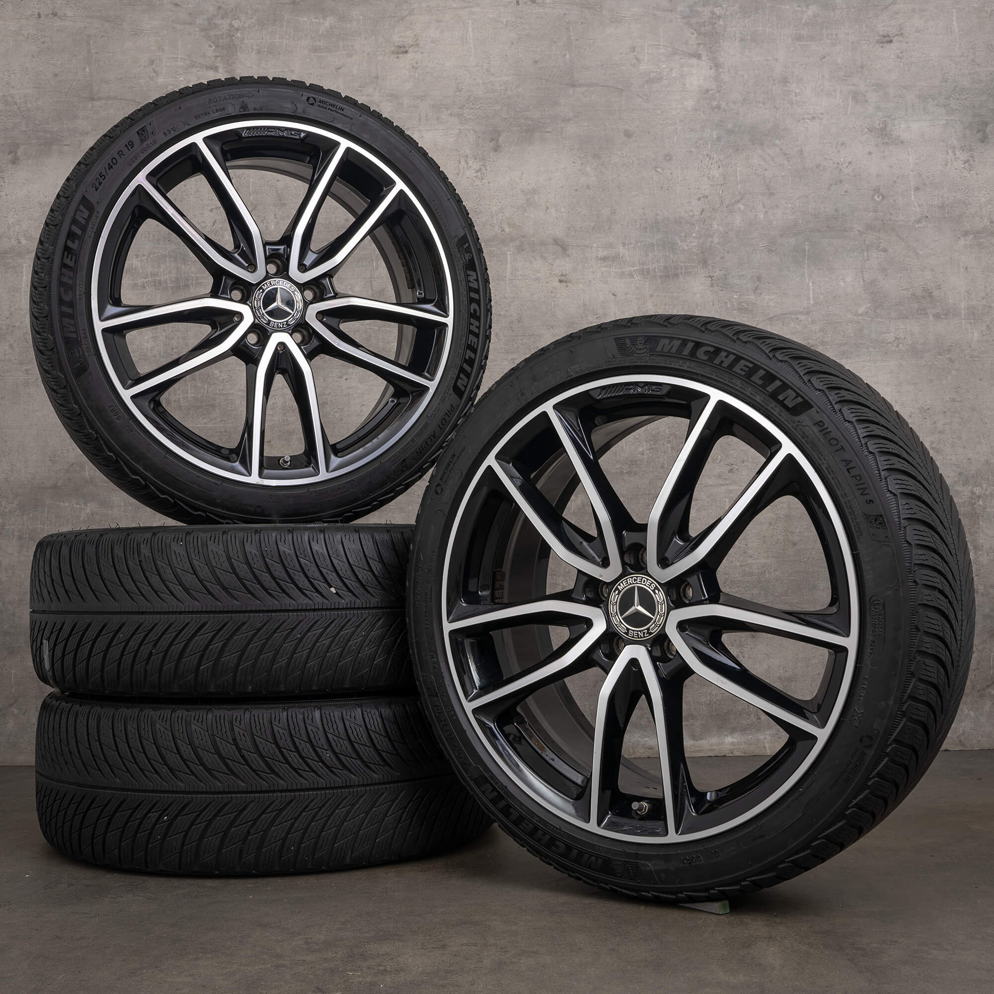 AMG Mercedes A B CLA W177 W247 W118 Winterreifen 19 Zoll Felgen 