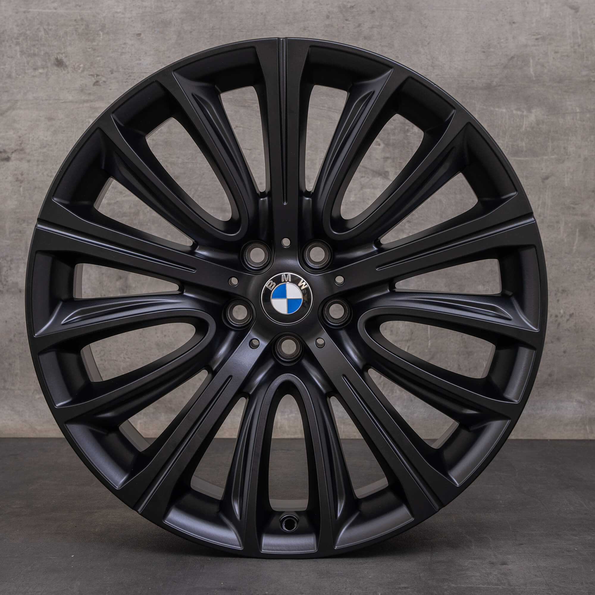Jantes originais BMW Série 7 6 de 20 polegadas G11 G12 G32 GT Gran Turismo Styling 628 6863110 6863111 preto mate