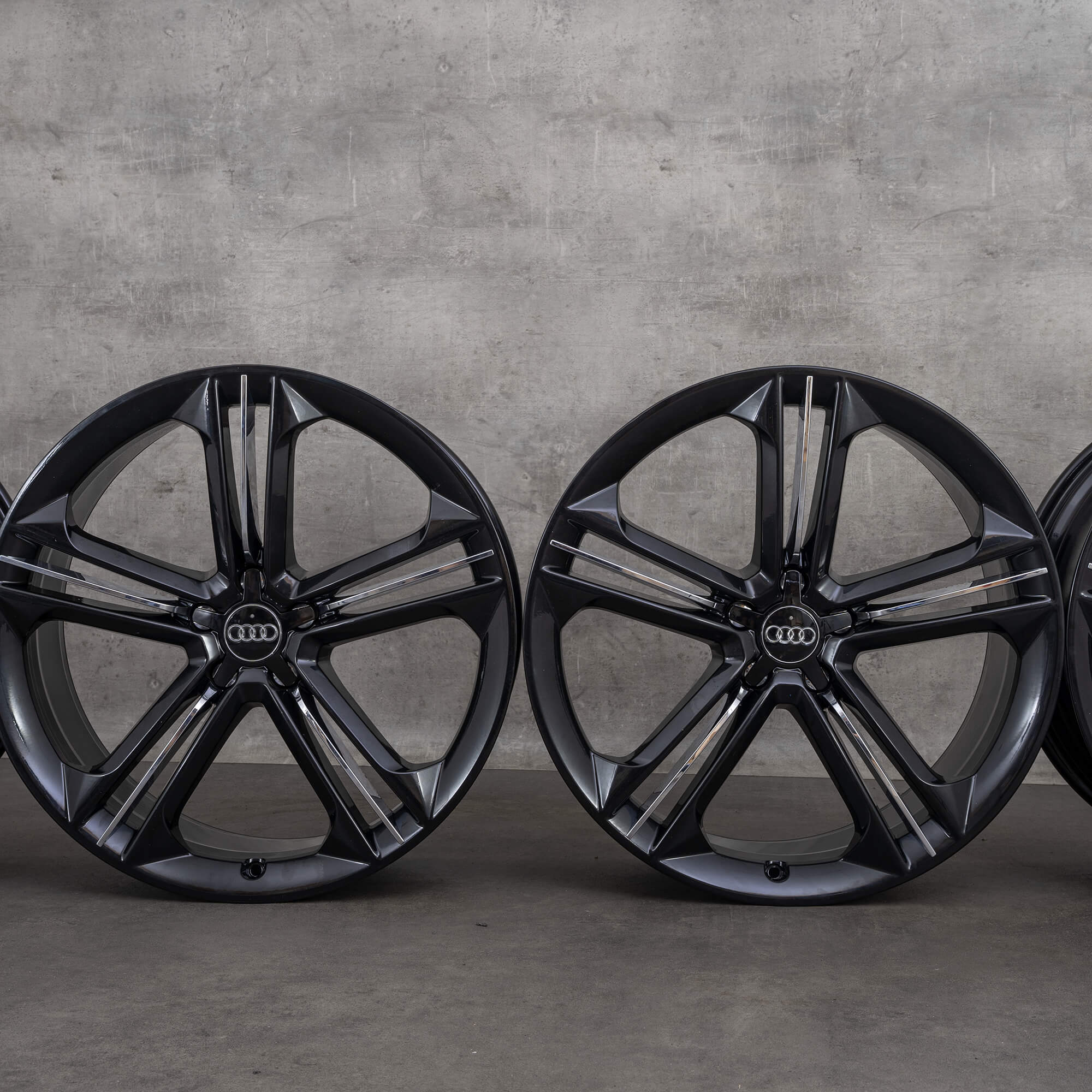 Audi Split Rims Audi A8 S8 4H 21 inch rims Sline Triple Trias aluminum 9 x ET35 4H0601025P