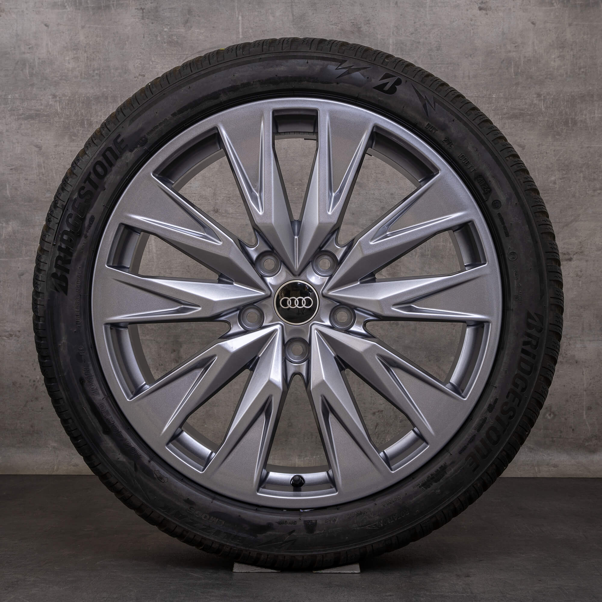 Originale Audi A6 S6 e tron Anvelope de iarnă 20 inch GH jante 85E601025B 85E601025C antracit lucios