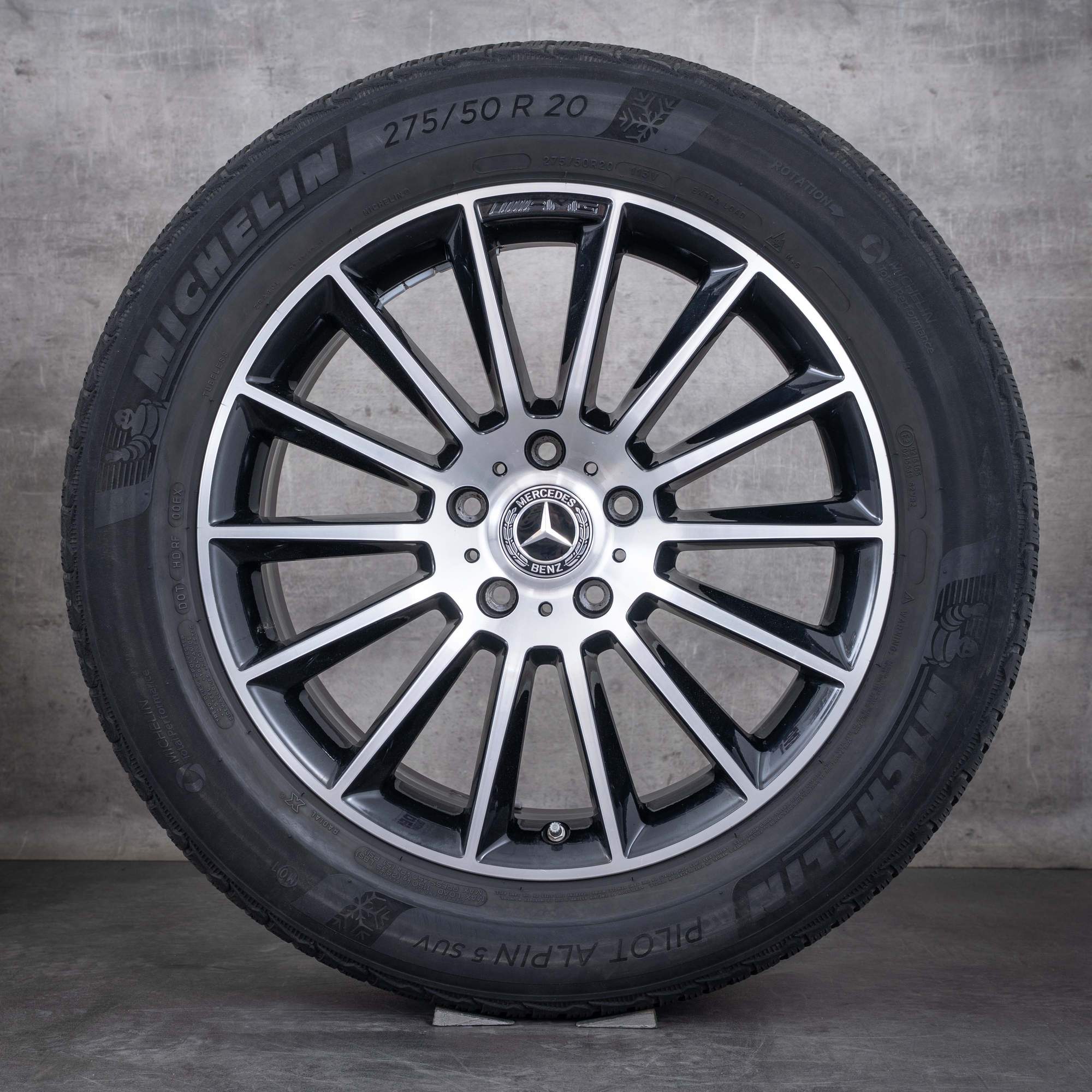 Oryginał Mercedes Benz Klasa G AMG koła zimowe 20 cali W463 G350 d G400 G500 Felgi A4634011700 czarne polerowane