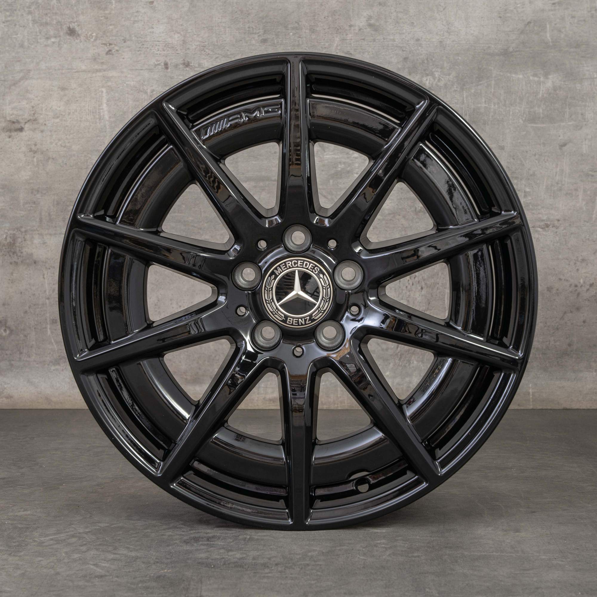 Alkuperäiset Mercedes Benz C-sarja C43 AMG vanteet 18 tuuman W206 S206 A2064012100 musta kiiltävä