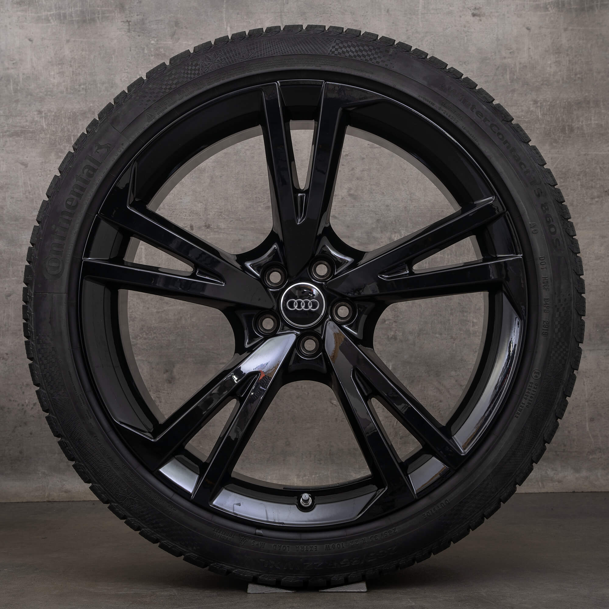 Originale Audi Q7 SQ7 4M 22 Zoll Winterräder Felgen 4M0601025CA Falx schwarz