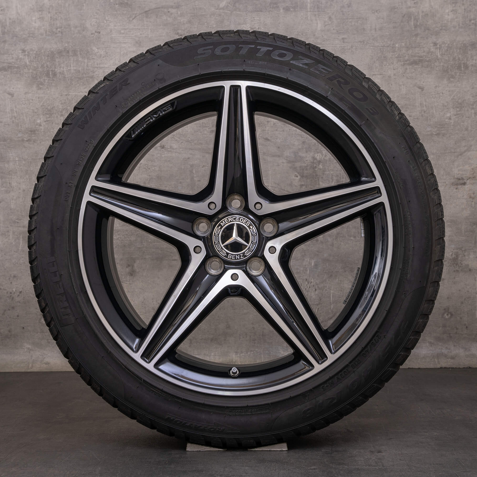 Oryginał Mercedes Benz Klasa E AMG koła zimowe 18 cali W213 S213 A238 C238 E300 Felgi A2134011800 A2134011900 czarne polerowane