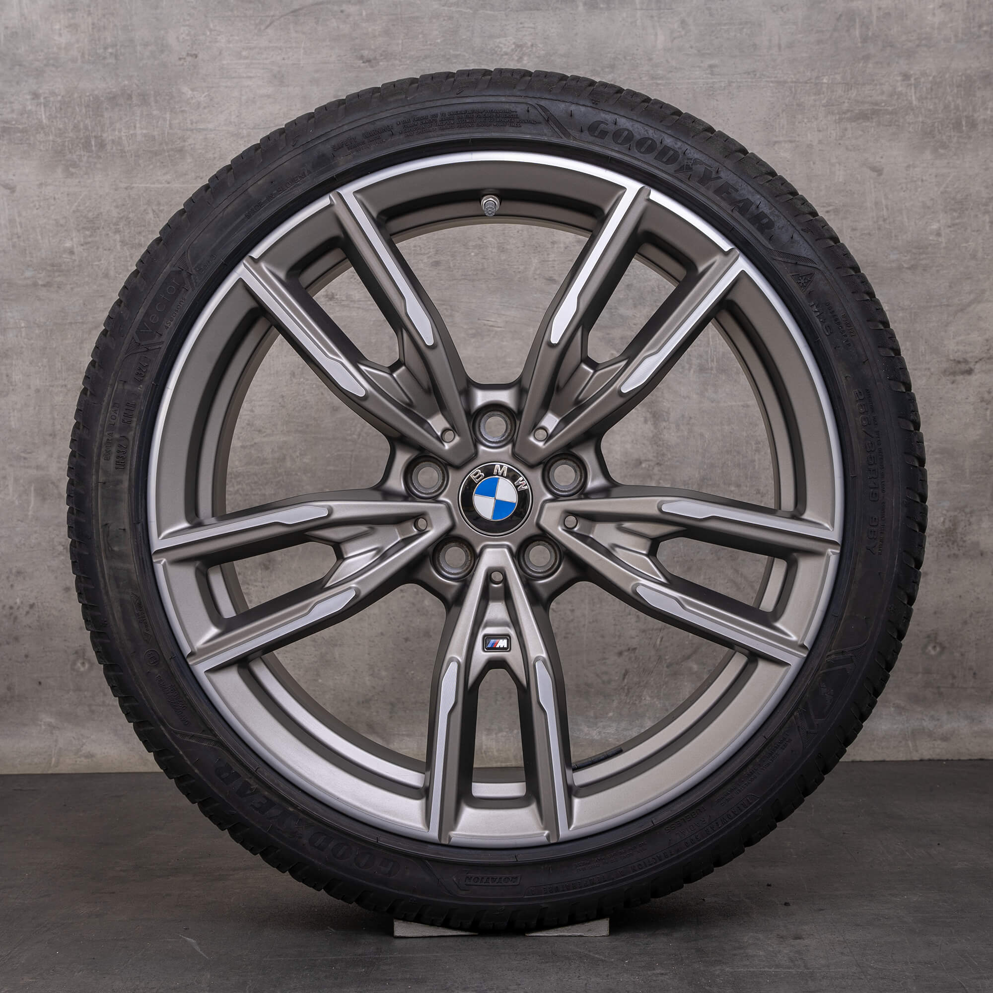Jantes originais BMW Série 2 3 4 19 polegadas G42 G20 G21 G22 G23 Pneus All Season estilo 792 M 8089894 8089895 orbit grey matt glossy turned