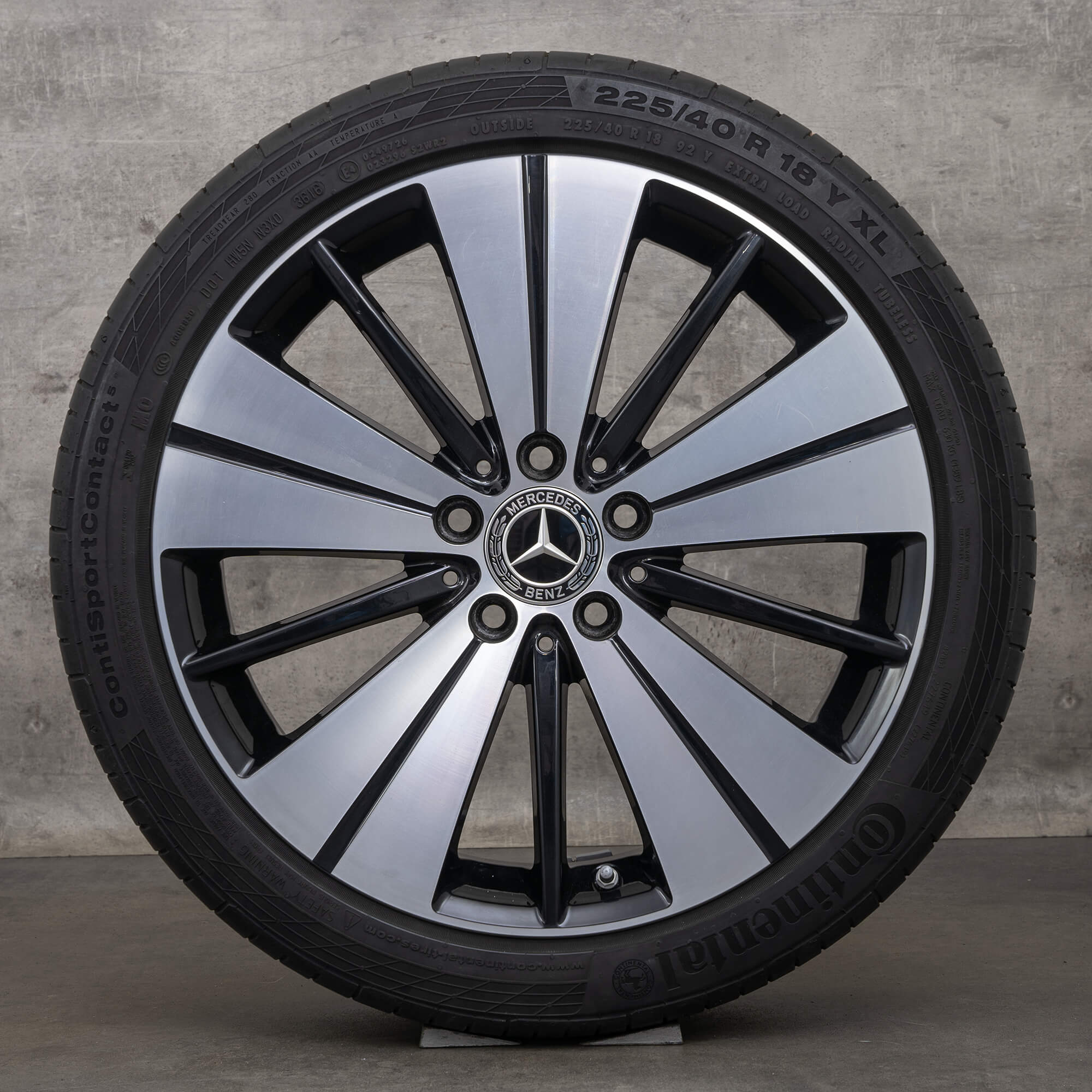 Mercedes AB classe W176 W246 CLA W117 rodas de verão jantes 18 polegadas pneus