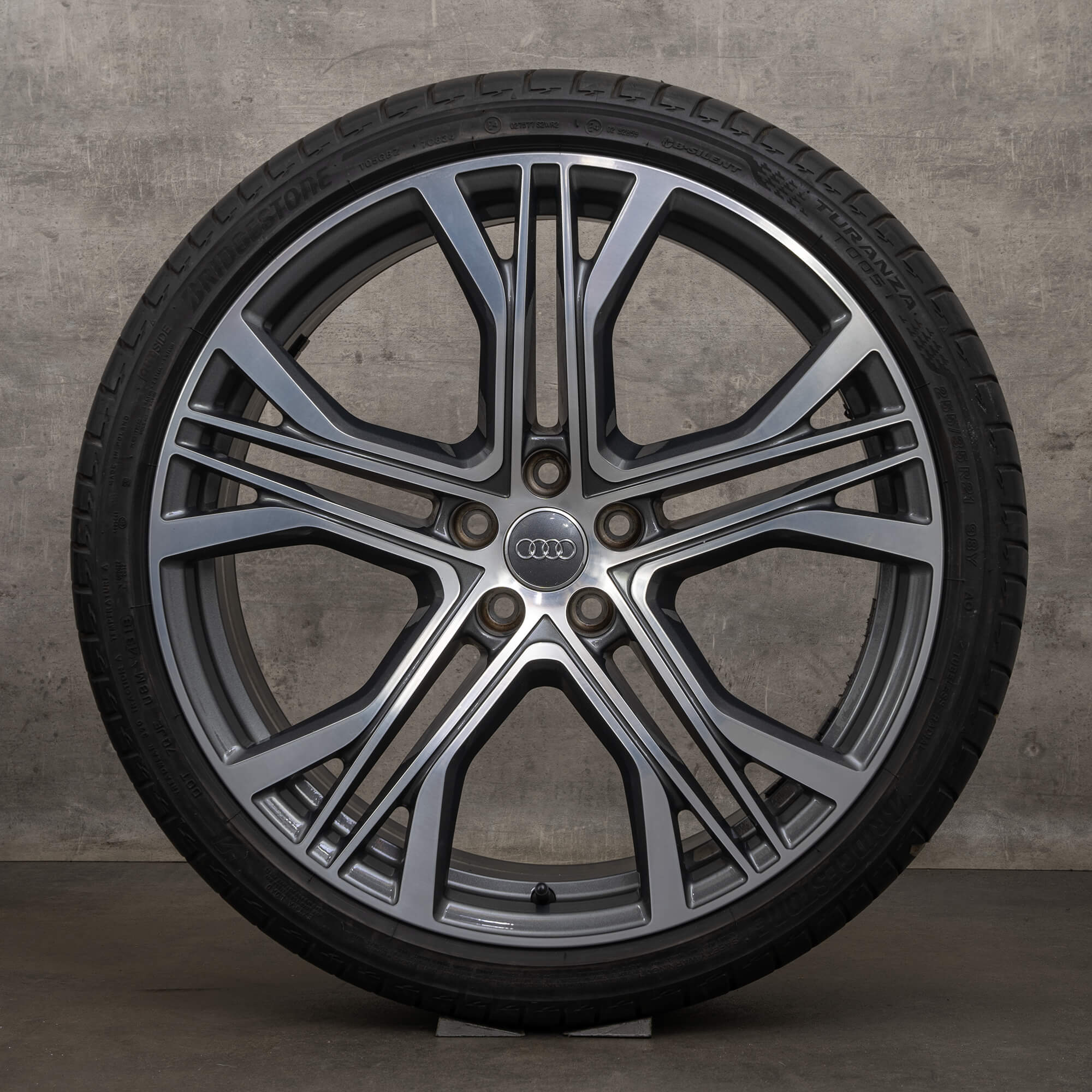 Cerchi originali Audi A7 S7 estivi 21 pollici 4K 4K8601025AA antracite lucidi