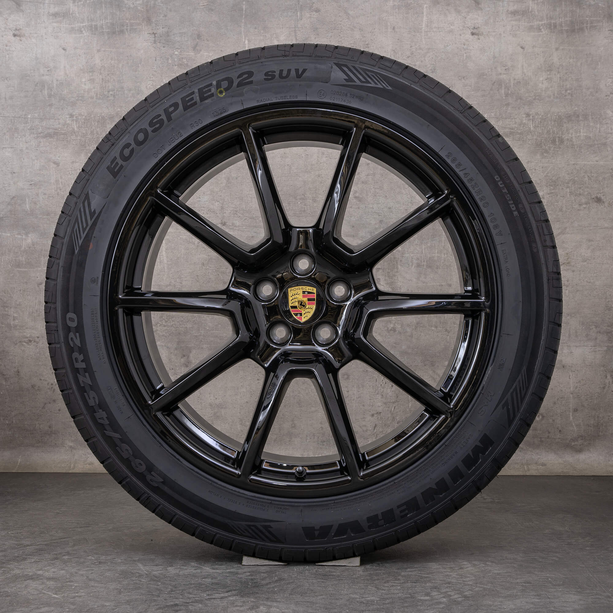 Originales Porsche Macan ruedas de invierno 20 pulgadas I y II llantas 95B601025BH 95B601025BJ negro brillante
