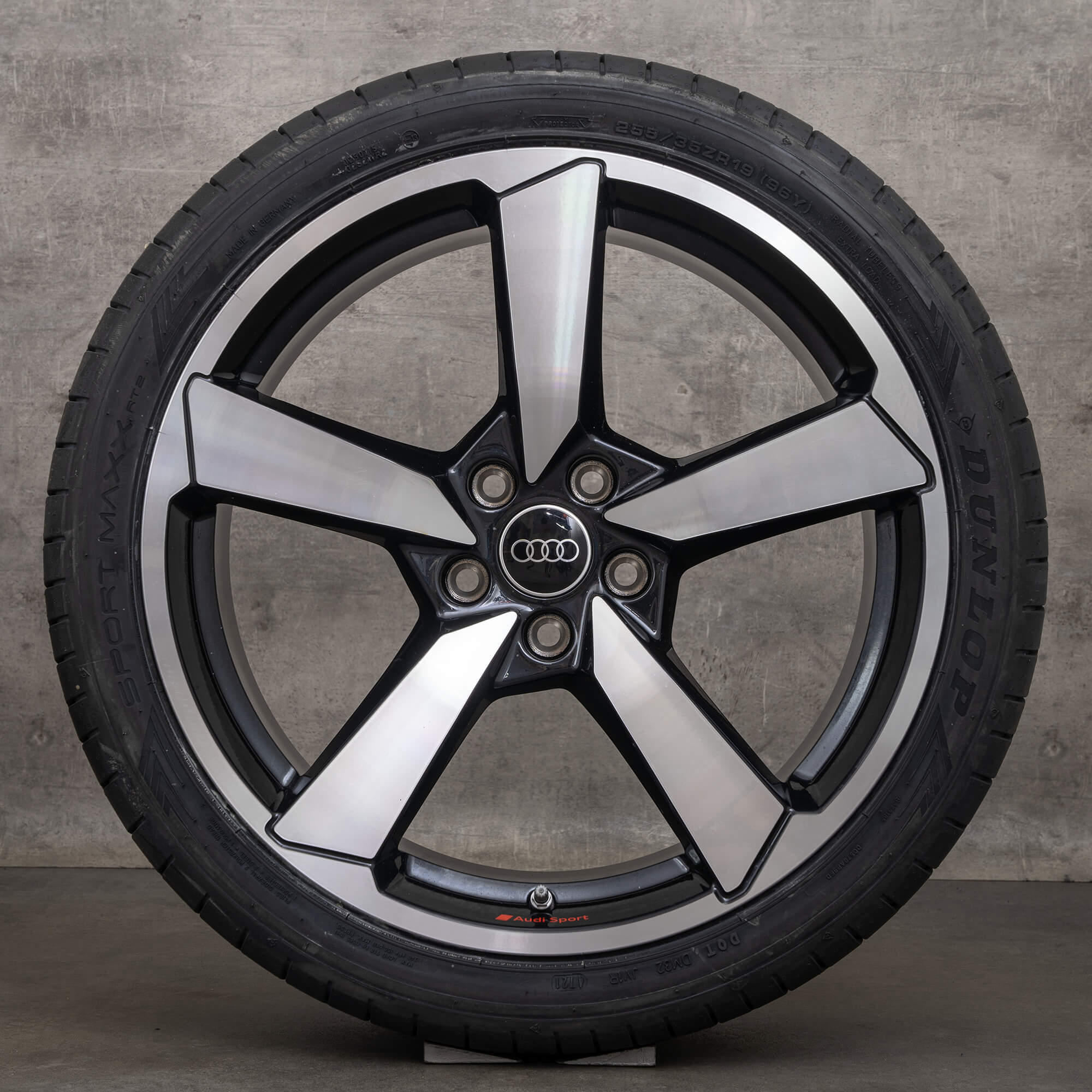 OEM Audi A5 S5 winter wheels 19 inch F5 8W B9 rims 8W0601025FS black ...