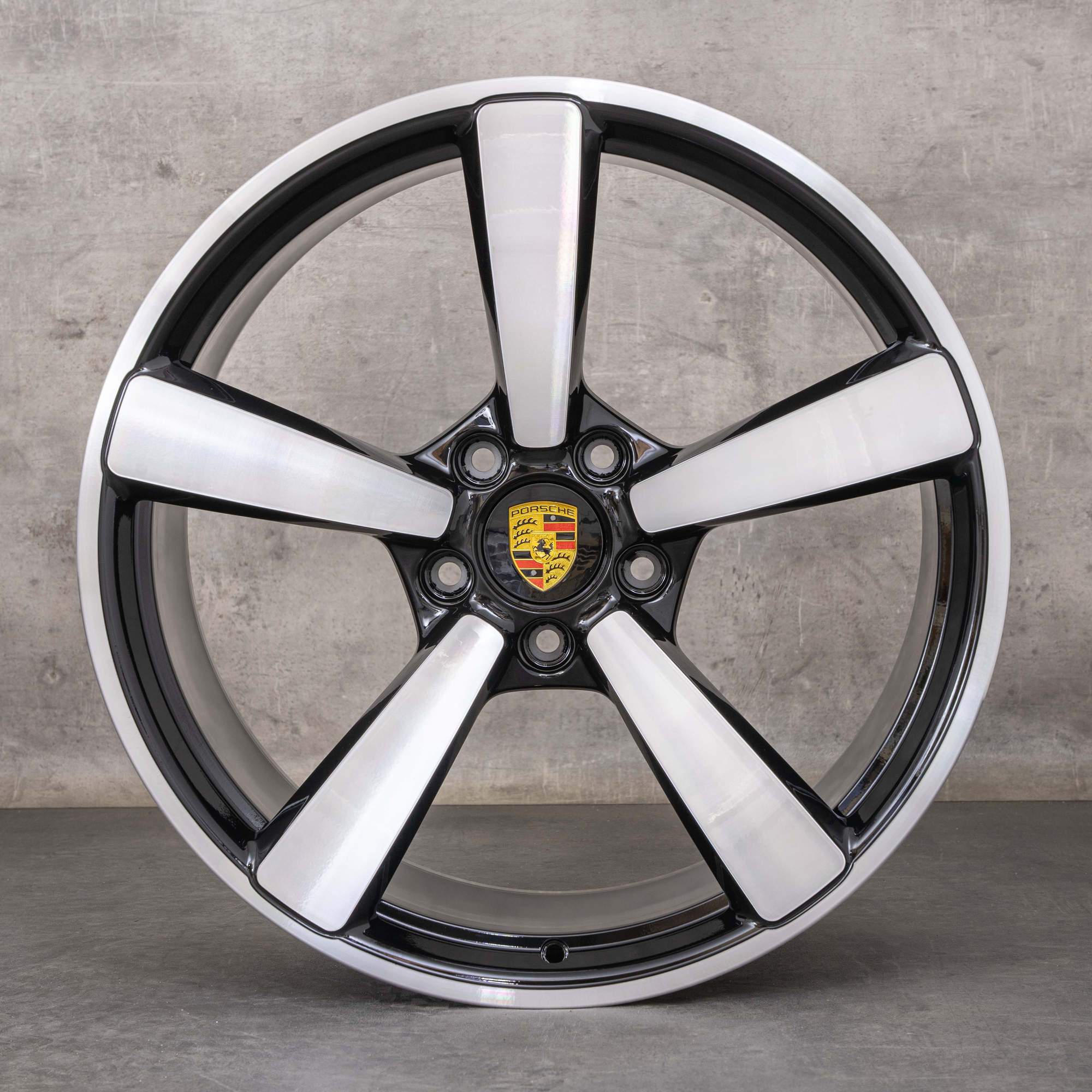 Oryginał Felgi Porsche 992 Exclusive Design 20 21 cali 992601025BE 992601025L czarne polerowane NOWOŚĆ