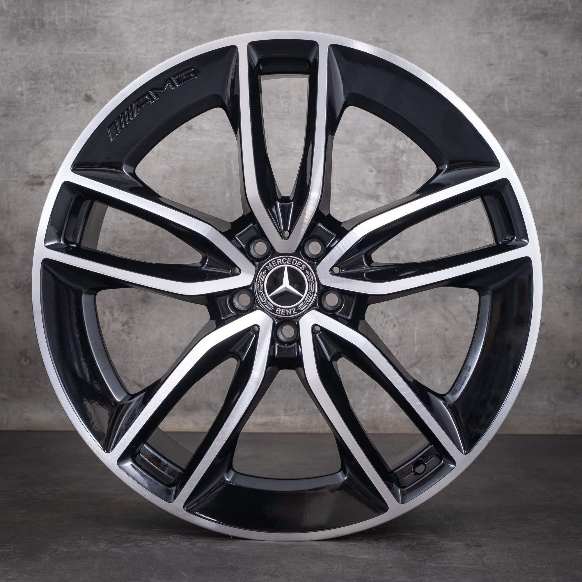 OEM Mercedes-Benz GLE 22inch AMG rims V167 C167 A1674013600 A1674013700 black diamond cut