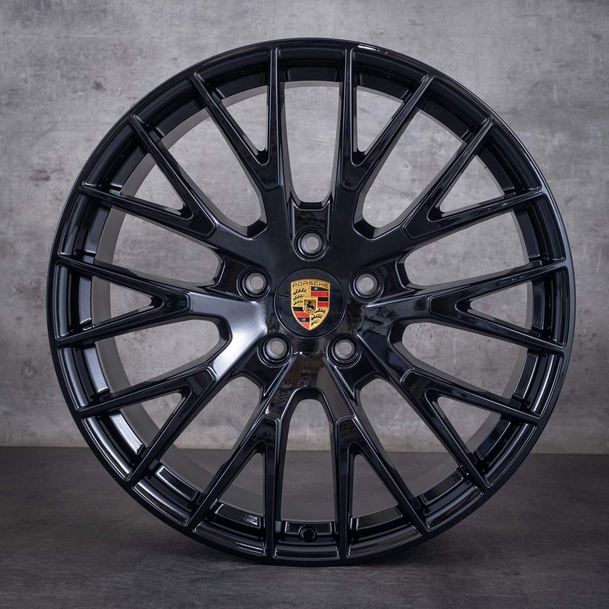 Original Porsche Panamera 976 Winterräder 21 Zoll G3 Felgen Exclusive Design 976044600K schwarz glanz