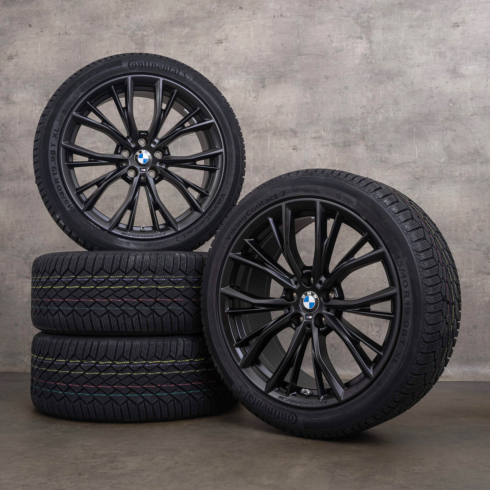 Originale BMW 5-serie fælge 19 tommer G30 G31 sommerhjul styling 786 M 6885455 sort mat NYHED