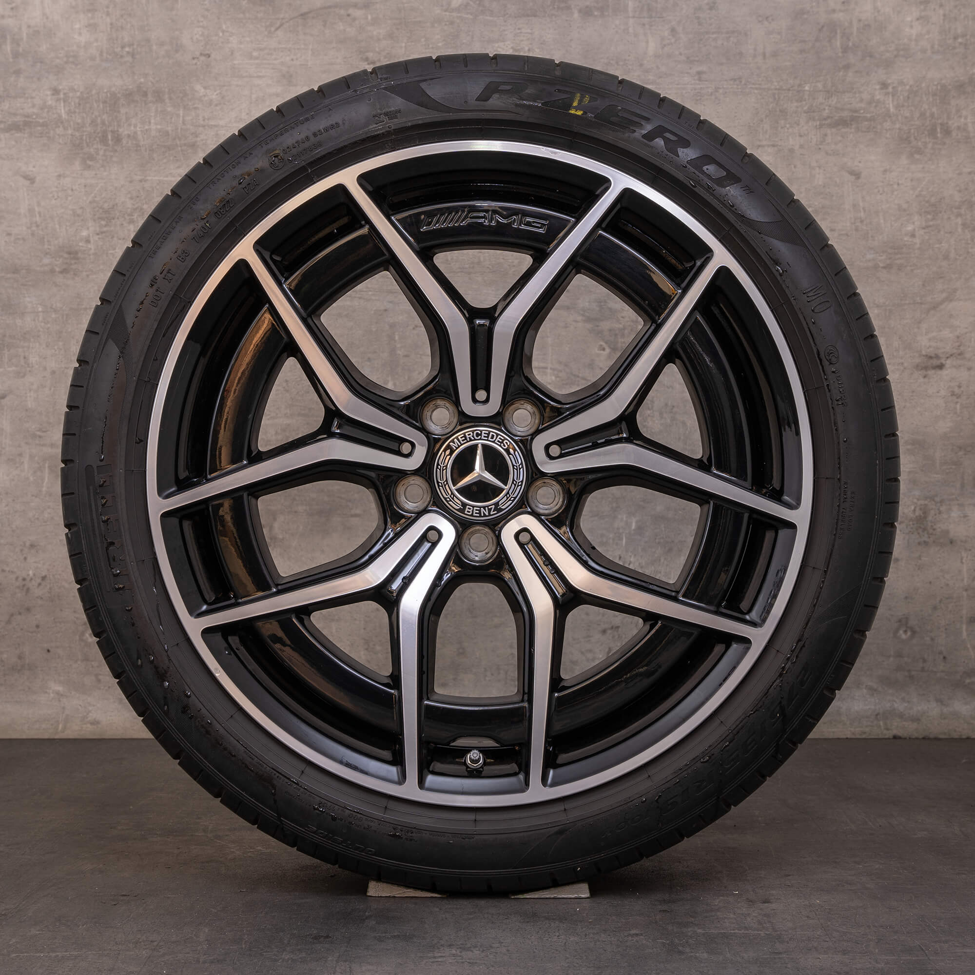 Orijinal Mercedes Benz E-Serisi AMG kış jant lastik 19 inç W213 S213 C238 A238 jantlar A2134016500 A2134016600 siyah parlak tornalı