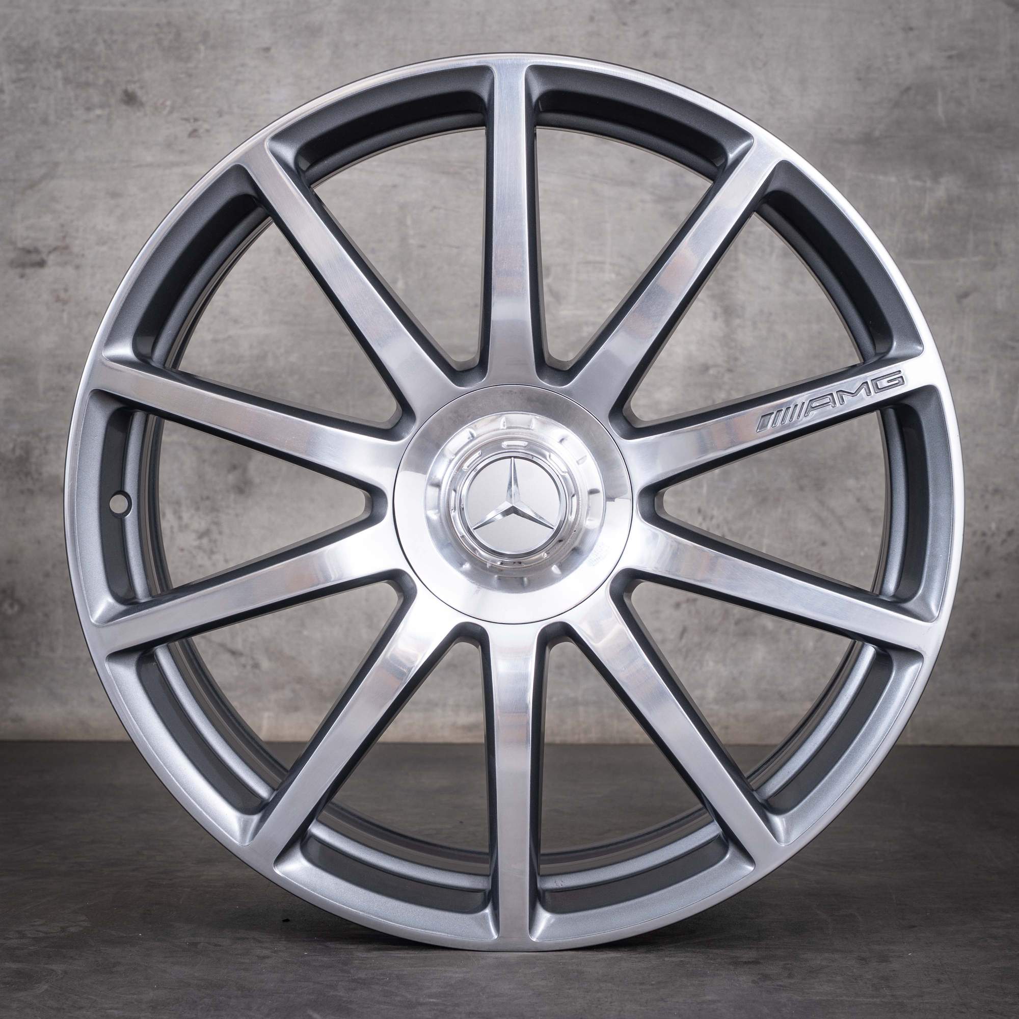 Original Mercedes Benz S-Klasse S63 S65 AMG Felgen 20 Zoll W222 C217 A217 A2224010600 A2224010700 himalaya grey glanzgedreht