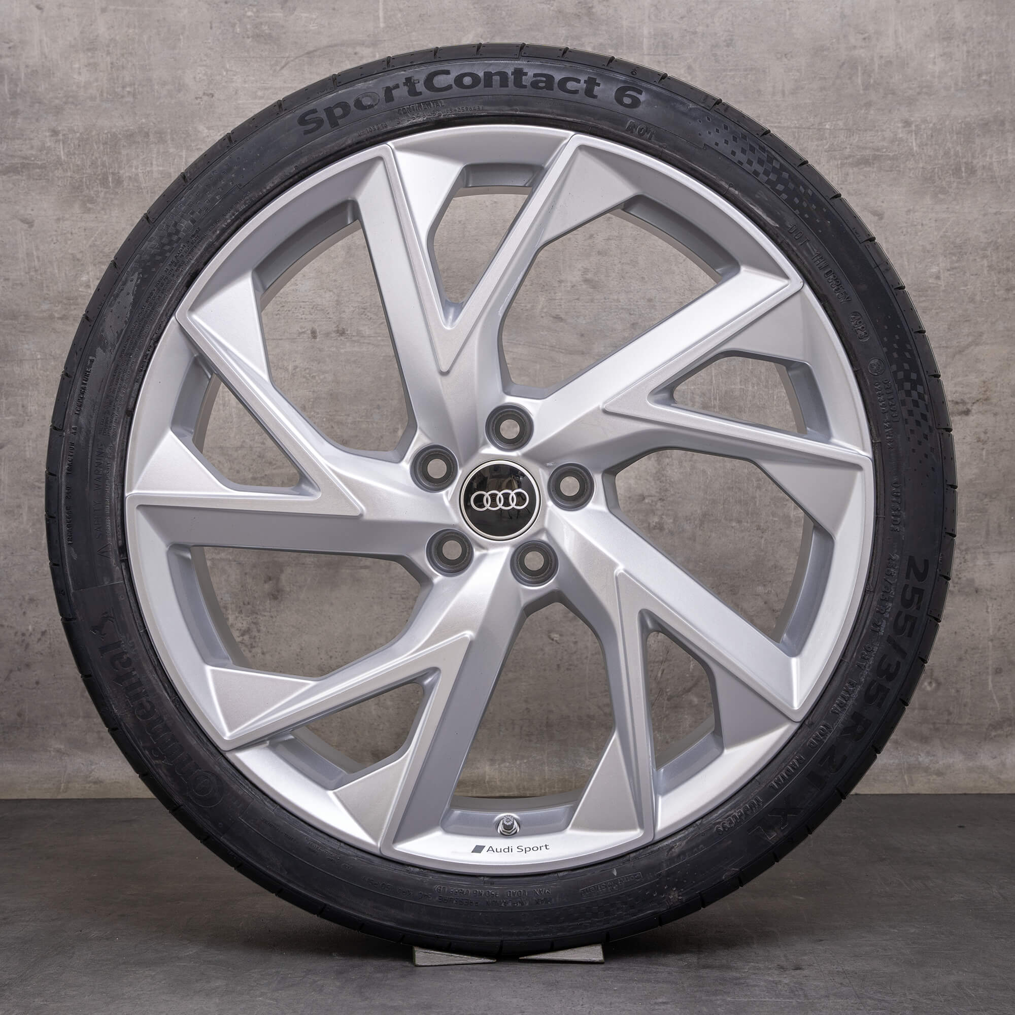 Originele Audi RS Q3 & Sportback velgen 21 inch F3 zomerwielen 83A601025AD Trigon zilver NIEUW