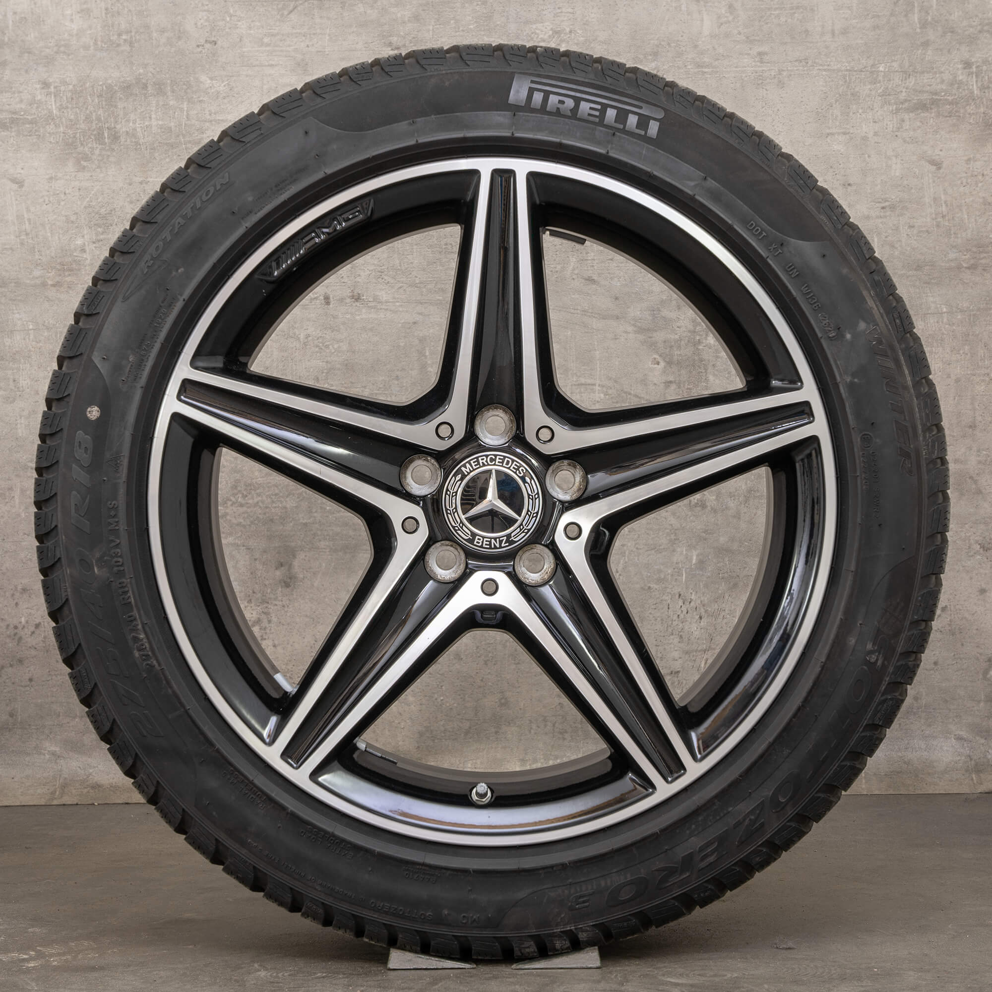 Genuine AMG Mercedes Benz Classe E ruote invernali 18 pollici W213 S213 A238 C238 cerchi A2134011800 A2134011900 himalaya grigio lucido tornito