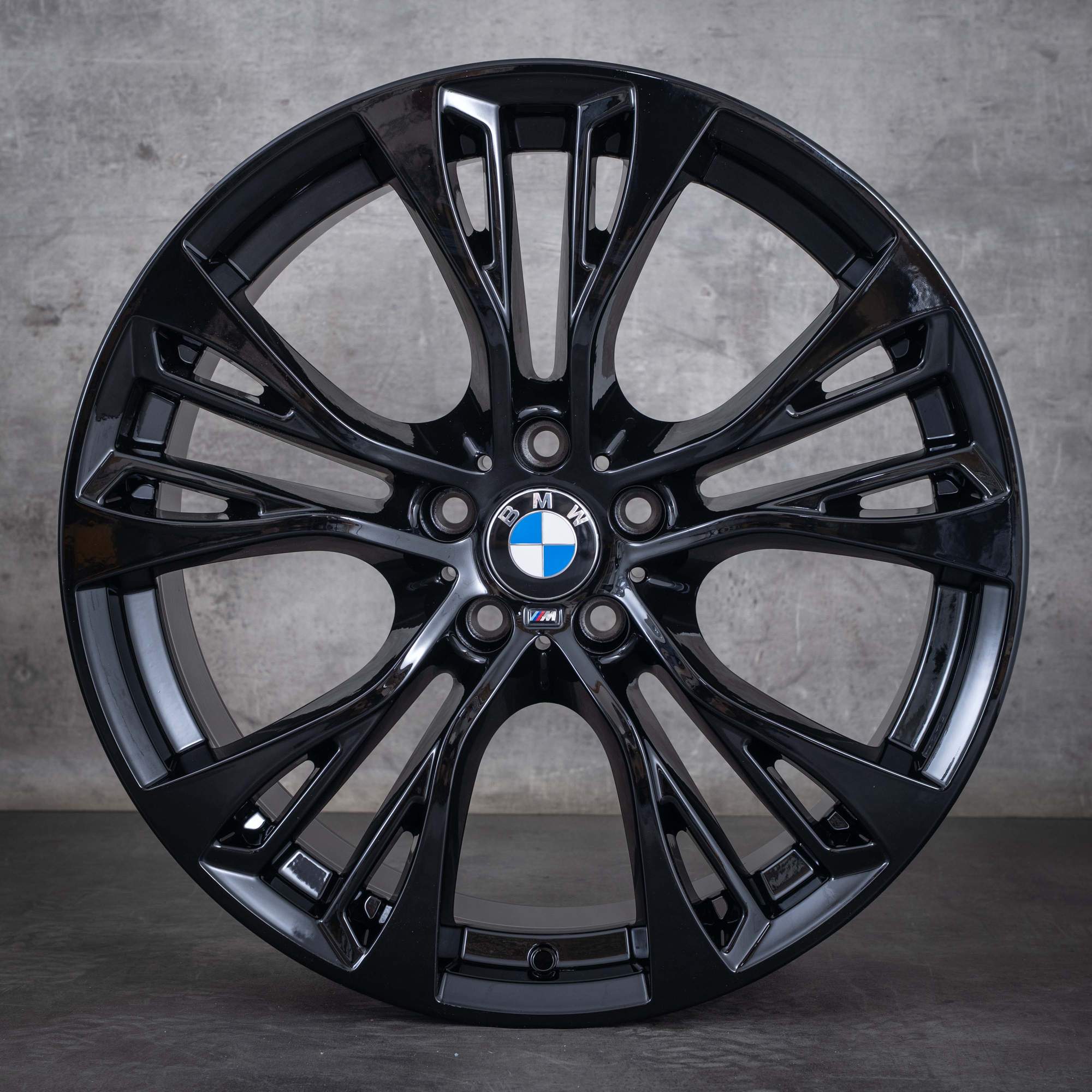 Original BMW X5 X6 llantas 21 pulgadas E70 F15 E71 F16 ruedas de verano estilo 599 M 6859423 6859424 negro brillante