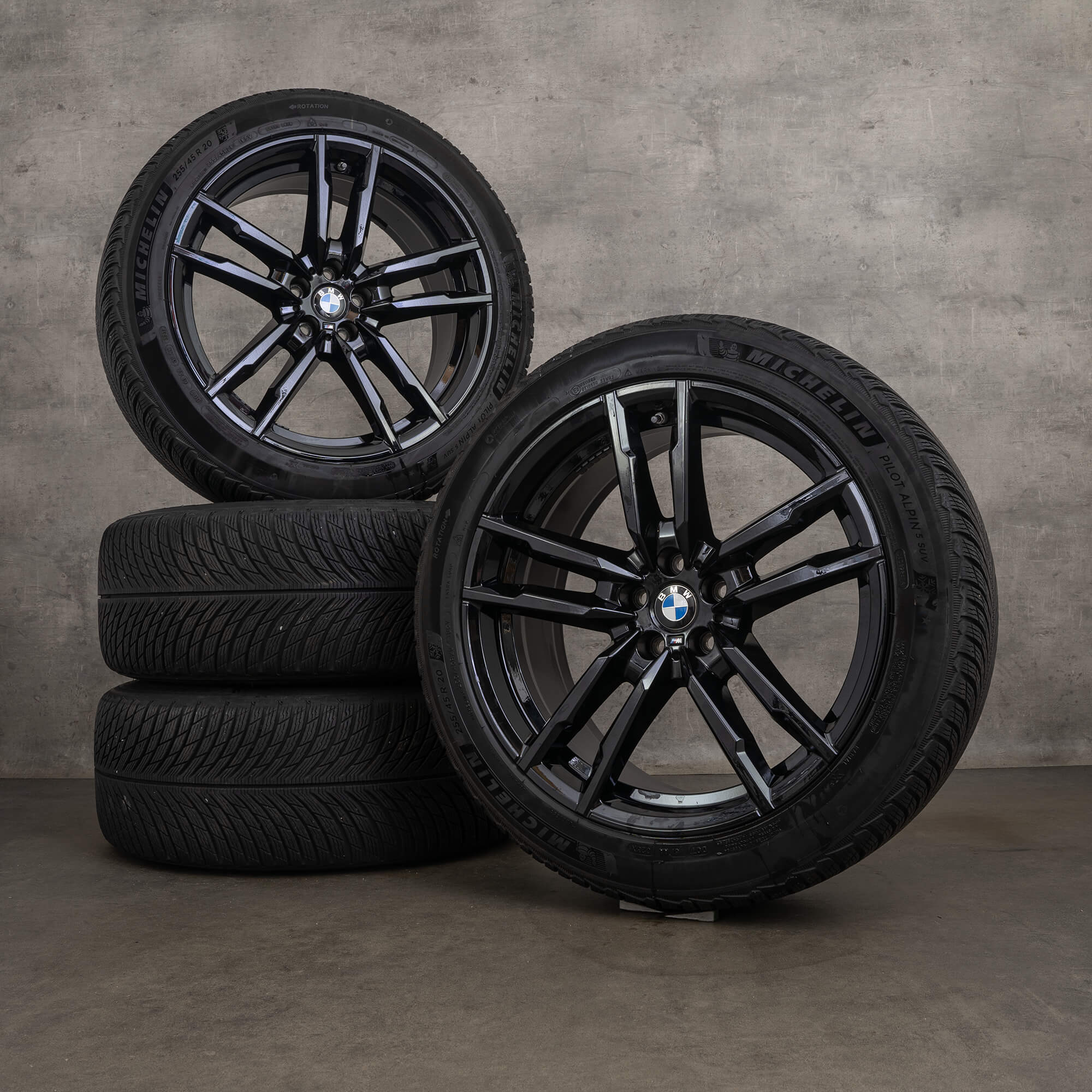 Originales BMW X3M X4M ruedas de invierno 20 pulgadas F97 F98 llantas estilo 764 M 8059723 8059724 negro brillante