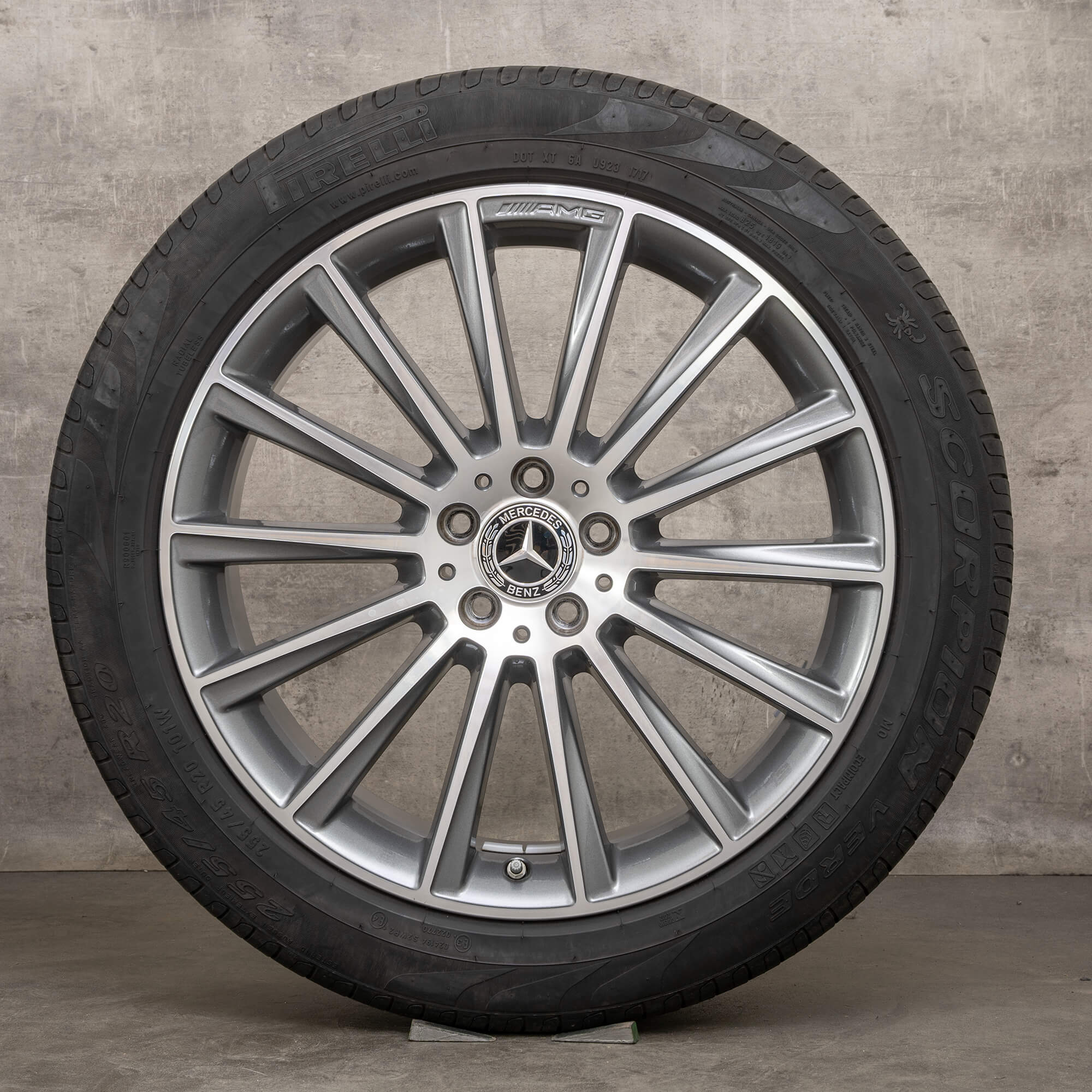 Original Mercedes Benz GLC X253 C253 AMG Felgen 20 Zoll Sommerräder A2534011900 himalya grau glanzgedreht