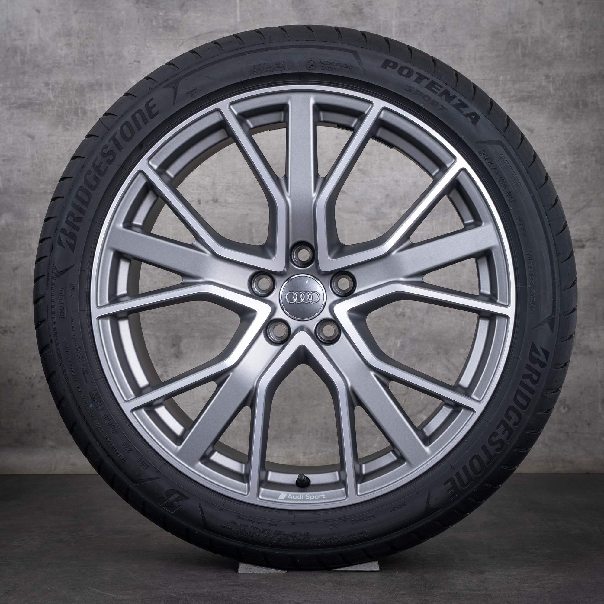 Originali Audi Q3 cerchi auto 20 pollici F3 estivi 83A601025BD titan opaco lucido frontalmente tornito