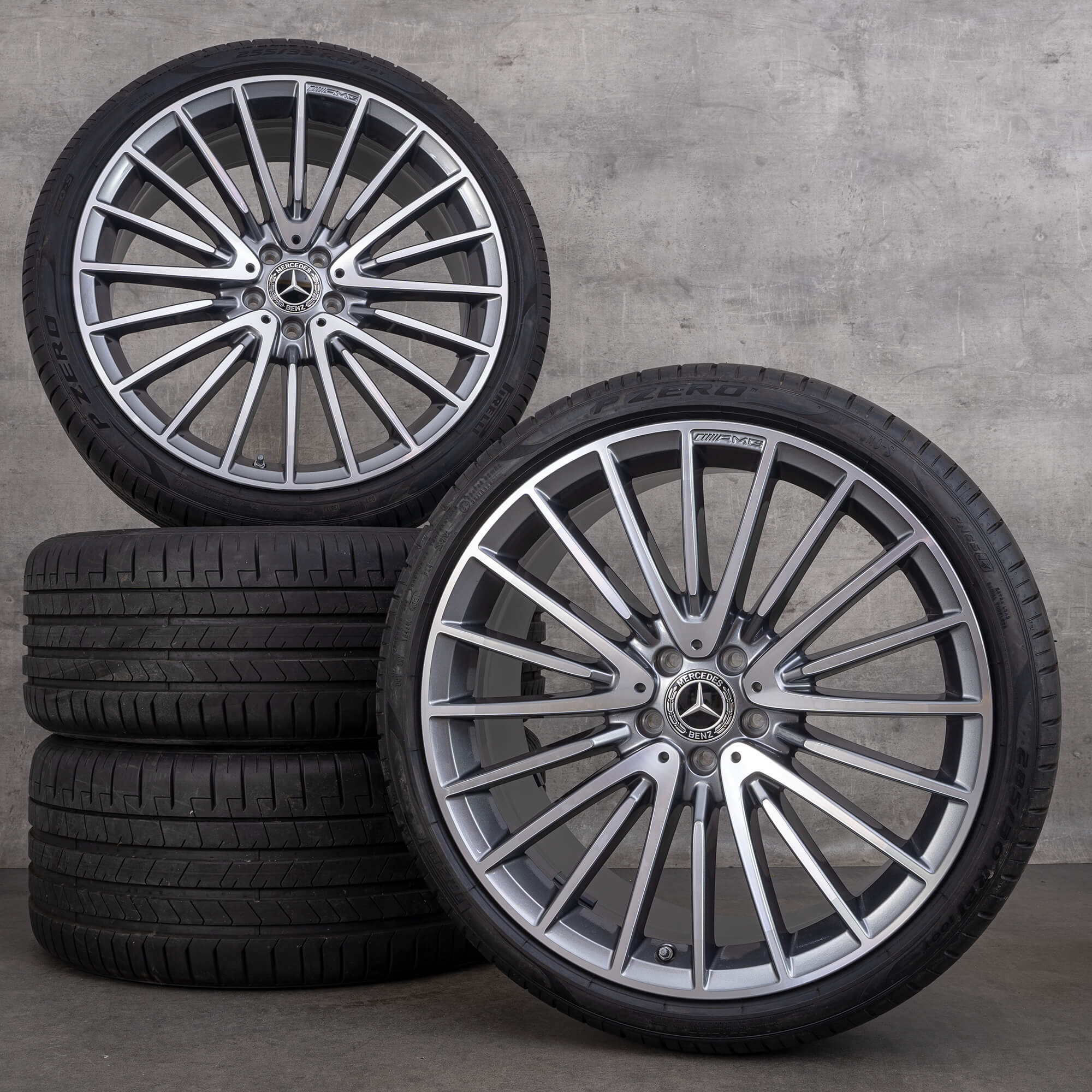 Genuine Mercedes Benz AMG CLS 53 4Matic cerchi 20 pollici C257 ruote estive A2574014200 A2574014300 himalaya grigio lucido tornito