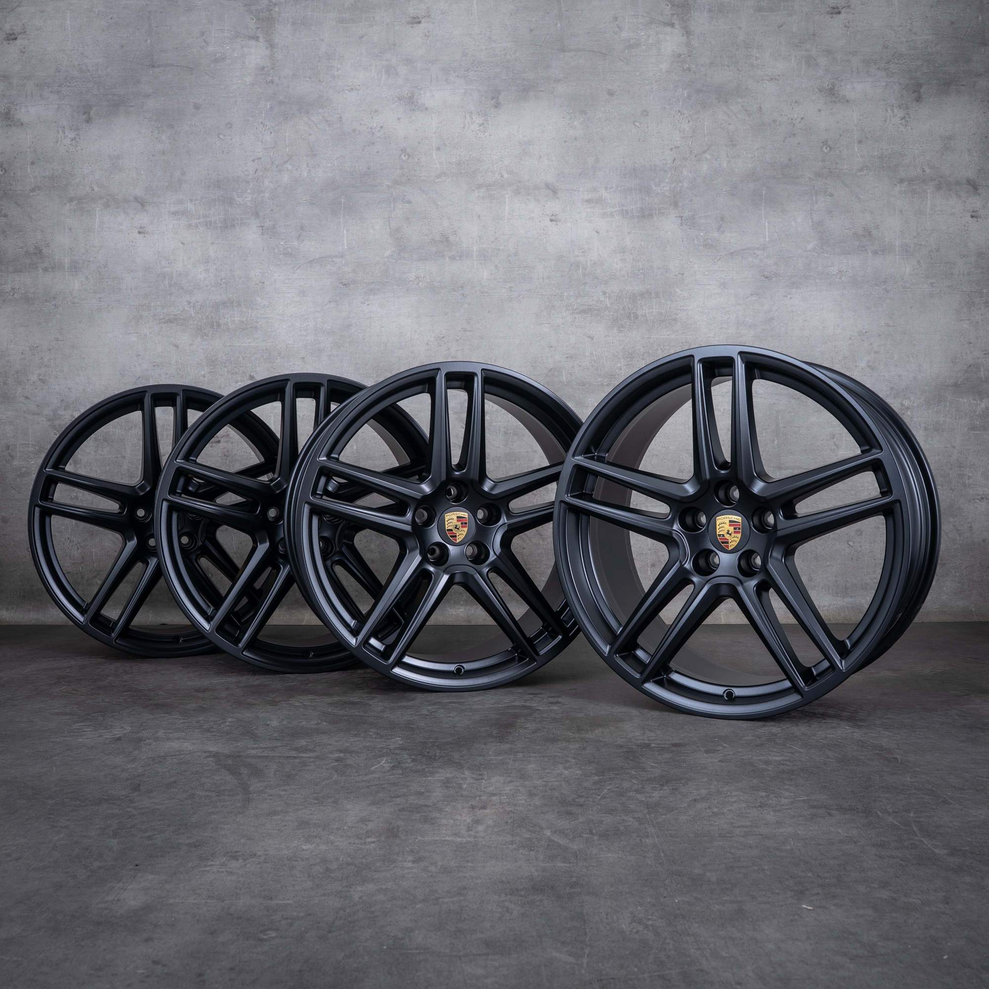 Originale Porsche Macan fælge 20 tommer II & III 95B601025DG 95B601025DH sort mat