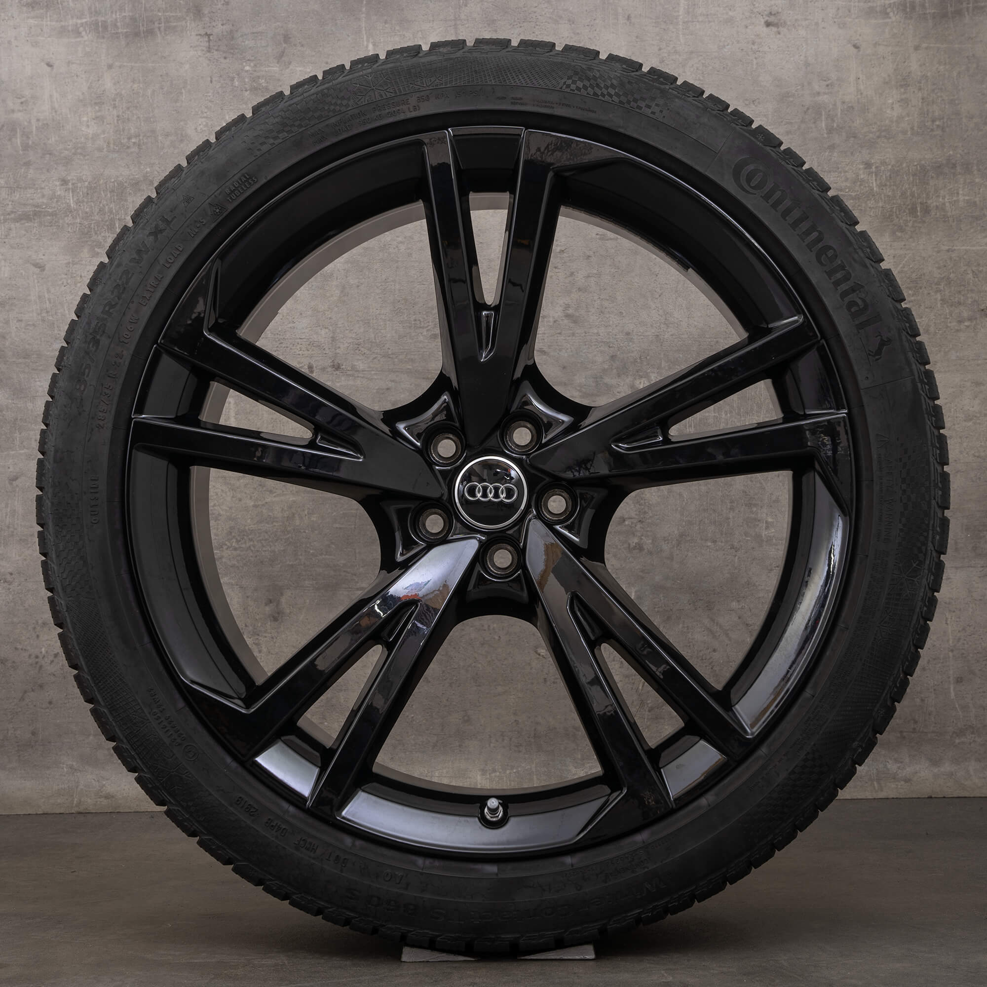 Originale Audi Q7 SQ7 4M 22 Zoll Winterräder Felgen 4M0601025CA Falx schwarz