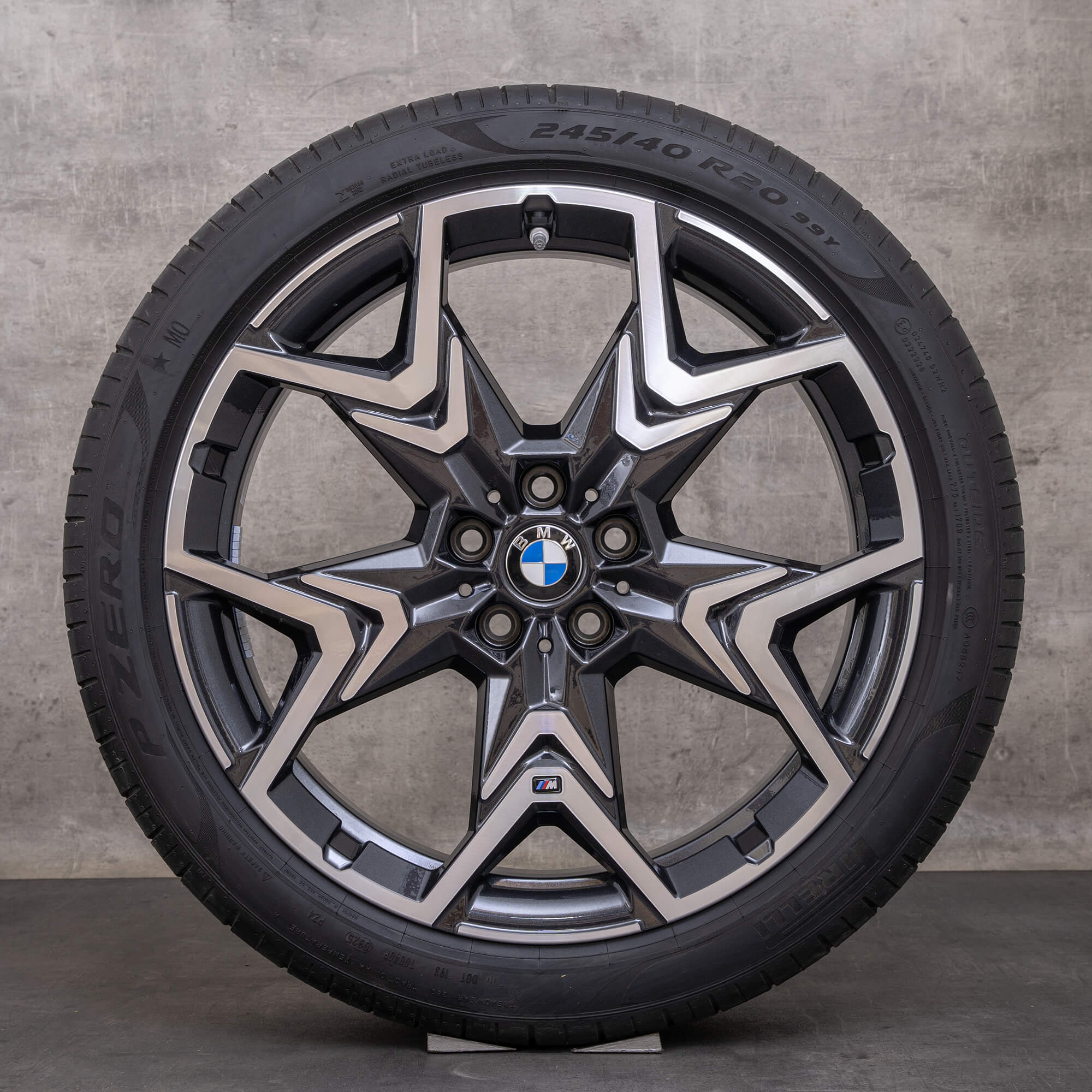 OEM BMW X1 iX1 X2 iX2 rims 20 inch U11 U10 Sommerrder Styling 873 M 6898053 orbit grey glossy turned