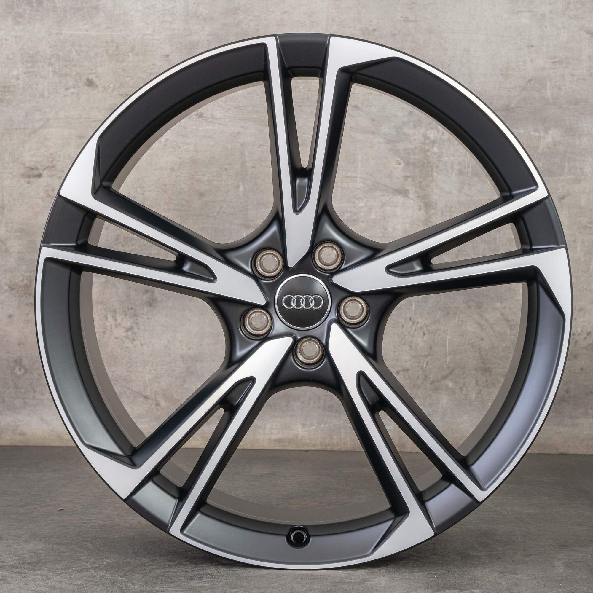 Oryginał Audi A8 S8 felgi 21 cali 4N D5 Flax koła letnie 4N0071491 czarny mat Polerowane NOWOŚĆ
