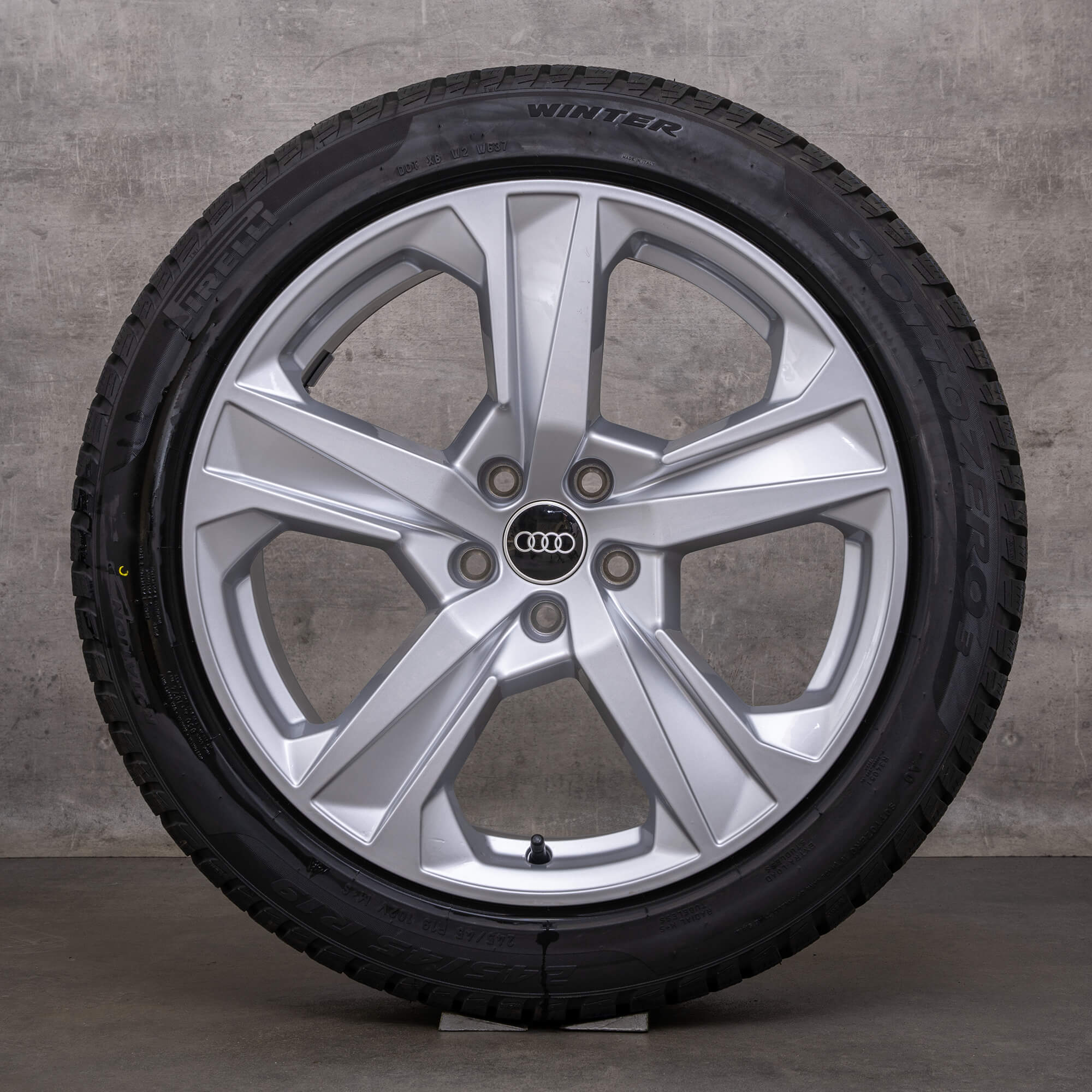 Originale Audi A7 S7 ruote invernali 19 pollici 4K C8 cerchi dinamici 4K8601025J argento NUOVO