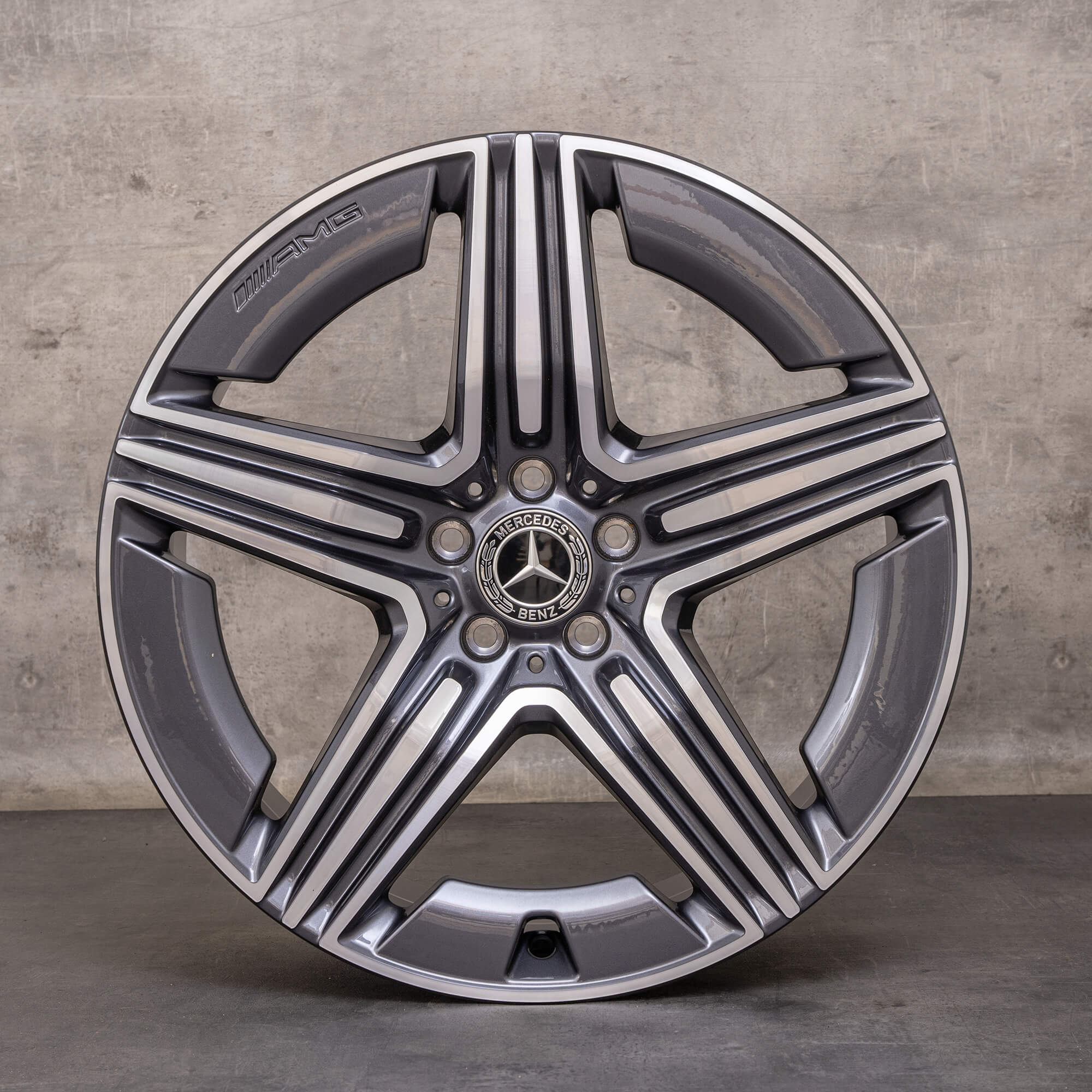 Jante originale Mercedes Benz GLC AMG 20 inch X254 C254 A2544010600 A2544010700 gri himalaya Lucios NOU